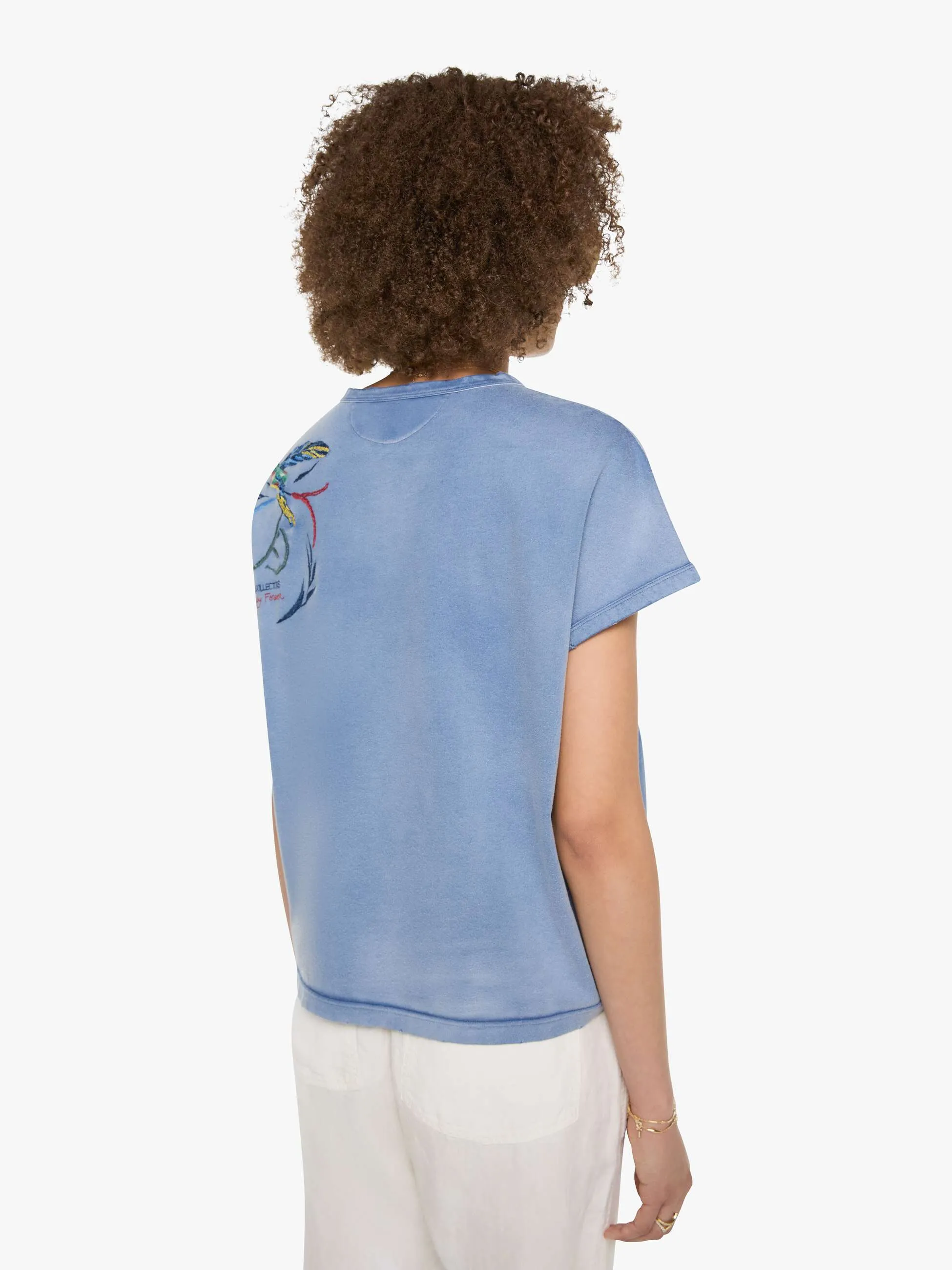 Dr. Collectors Palm Sprints Tee - Bleu De Travail sold by MOTHER product image thumbnail 4