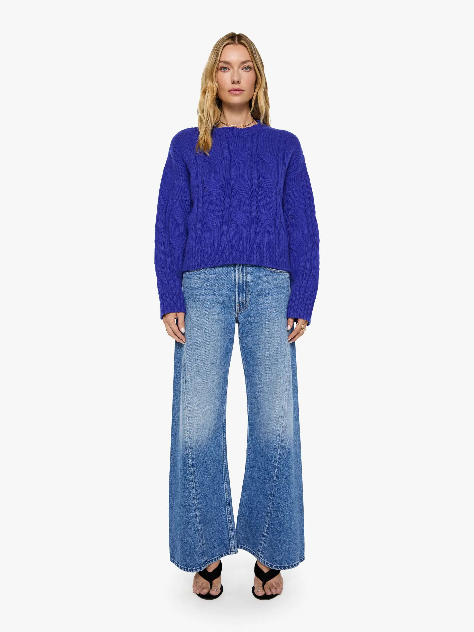 SABLYN Tristan Pullover - Cobalt sold by MOTHER product image thumbnail 5