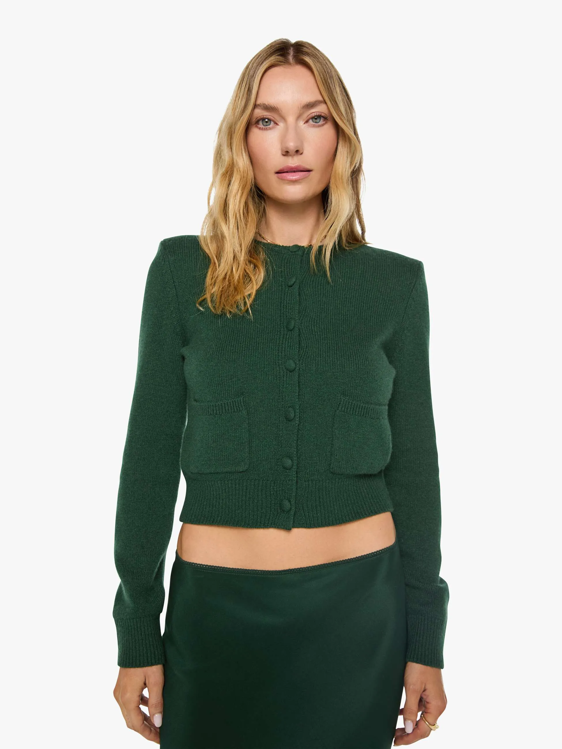 SABLYN Emilia Cardigan - Hunter Green sold by MOTHER product image thumbnail 2