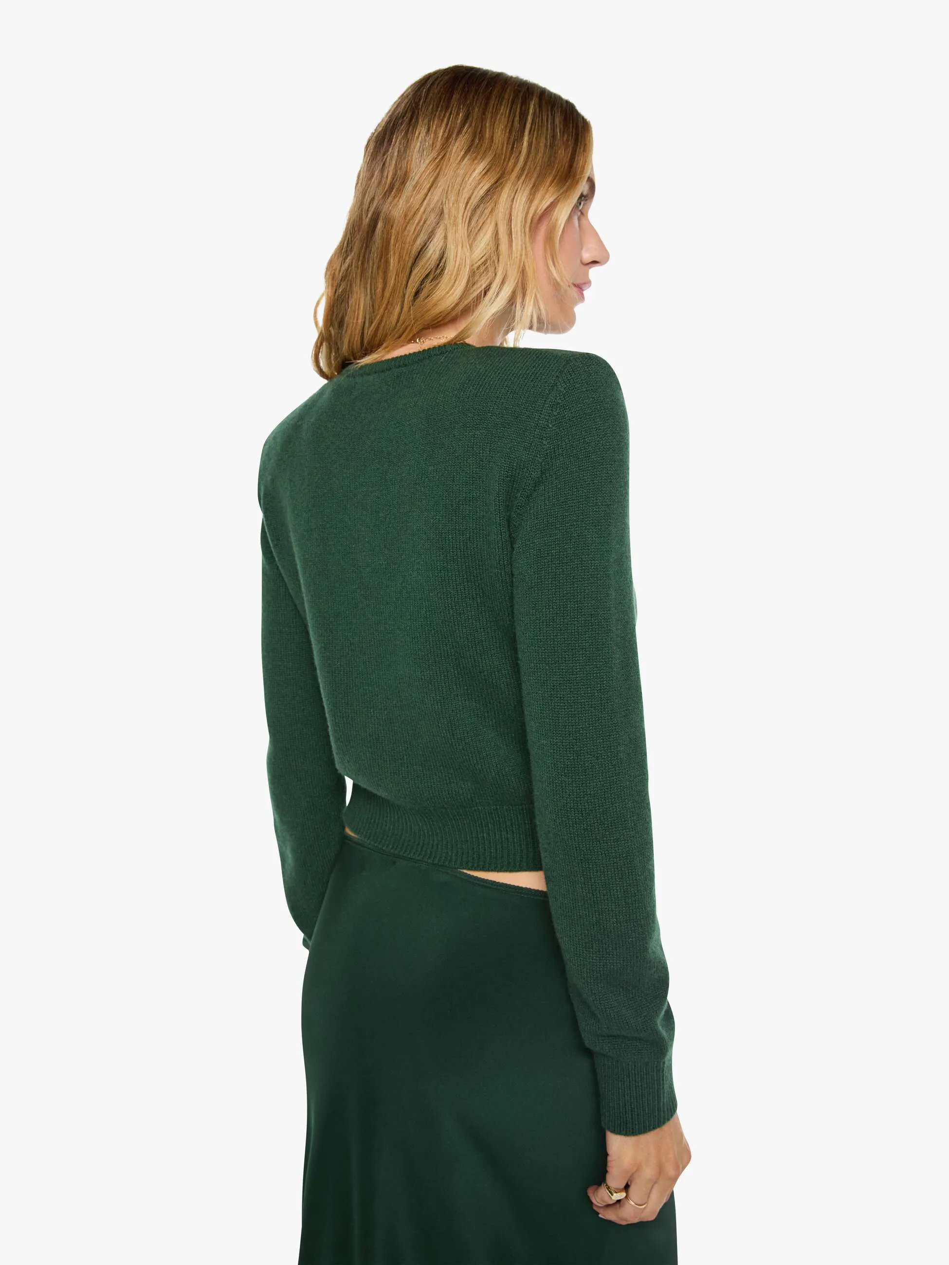 SABLYN Emilia Cardigan - Hunter Green sold by MOTHER product image thumbnail 4
