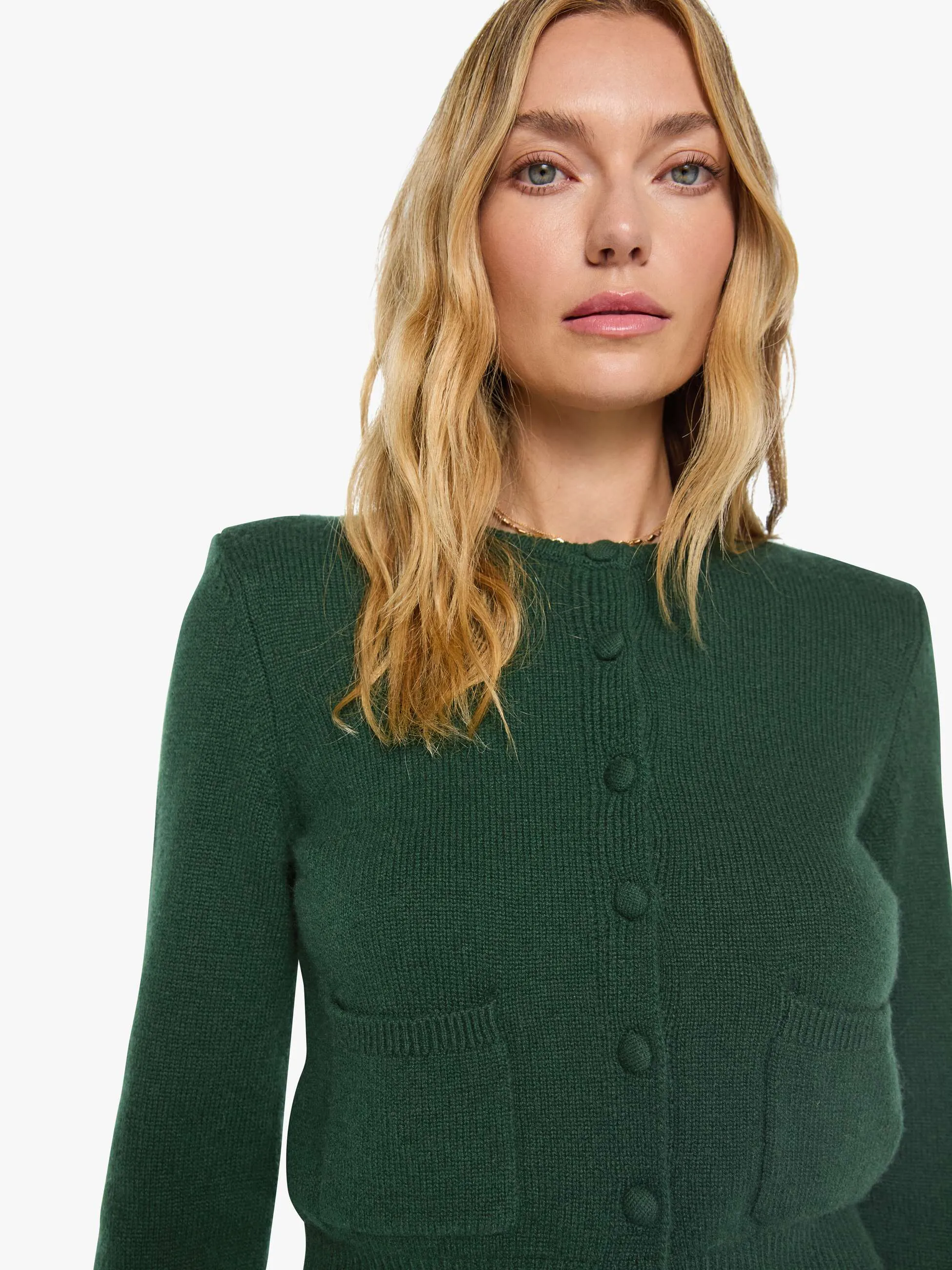 SABLYN Emilia Cardigan - Hunter Green sold by MOTHER product image thumbnail 5