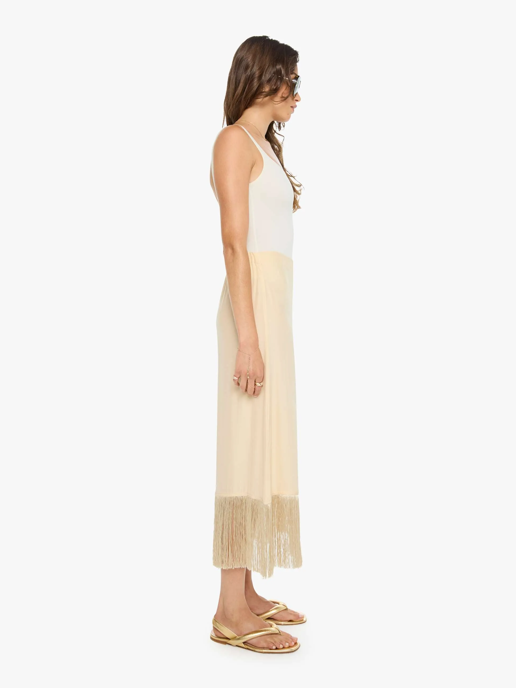 Natalie Martin Anita Skirt - Cream Fringe sold by MOTHER product image thumbnail 3