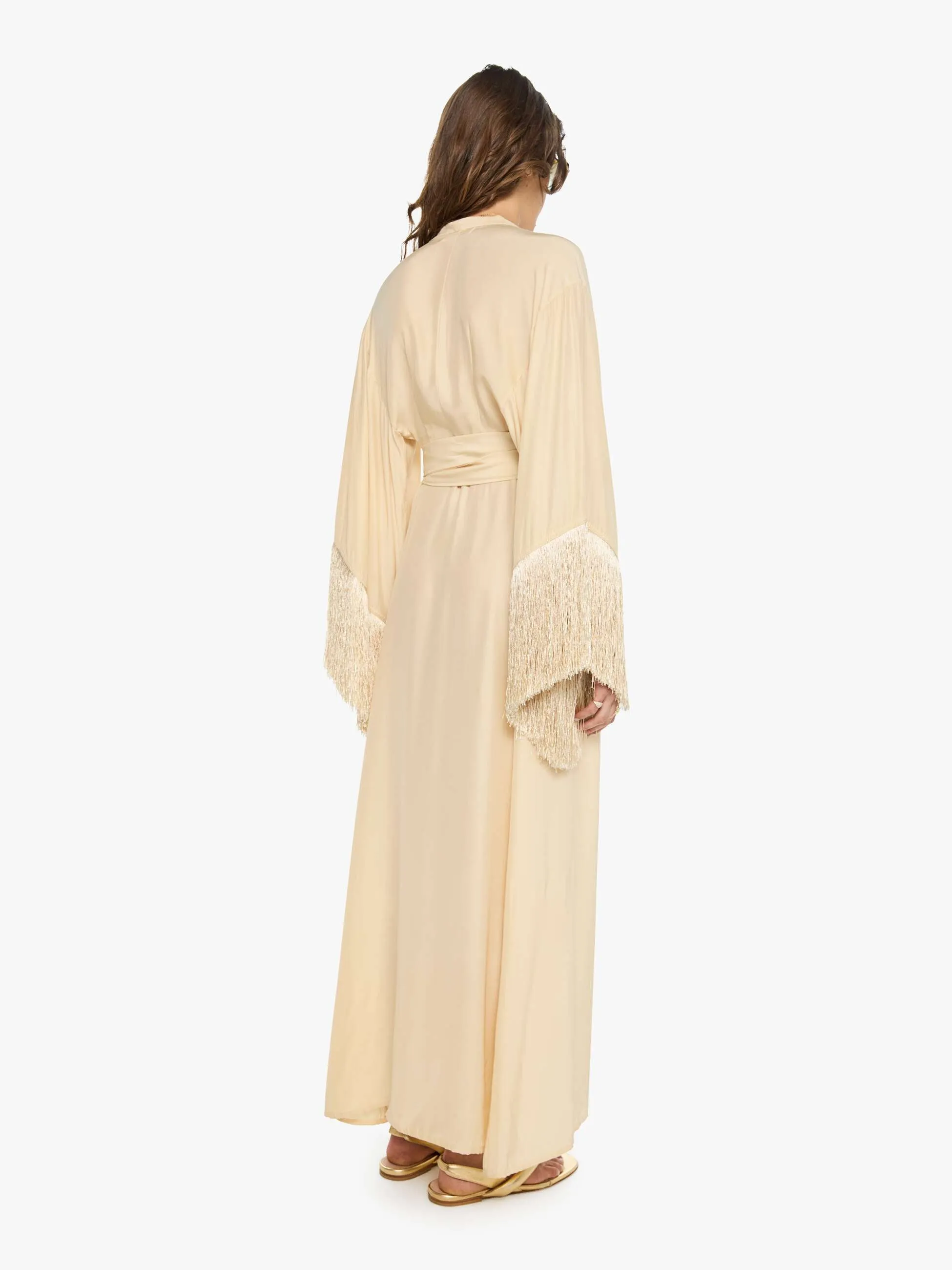 Natalie Martin Sarah Dress - Cream Fringe sold by MOTHER product image thumbnail 4