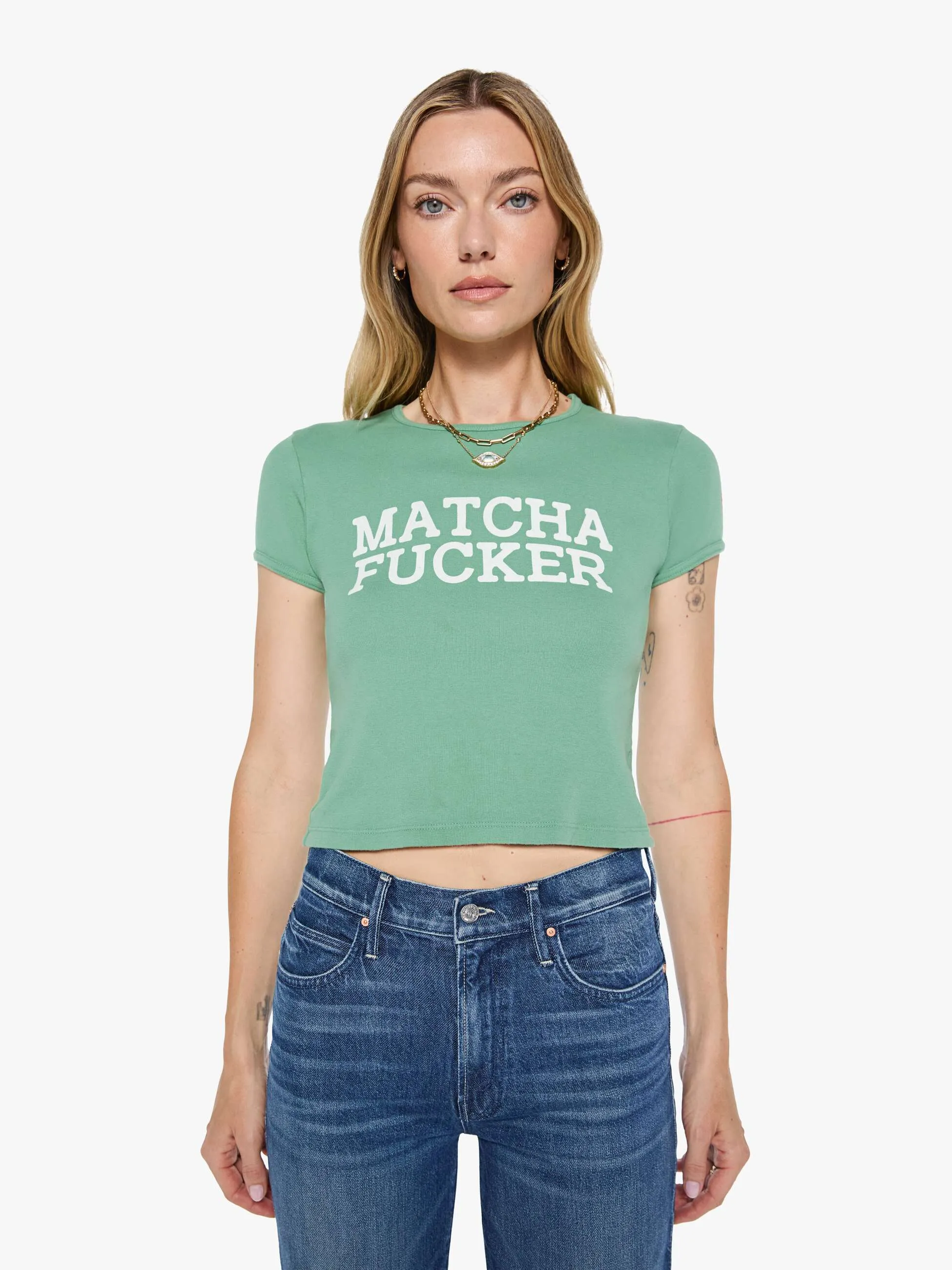 The Itty Bitty Ringer - Matcha F#cker sold by MOTHER