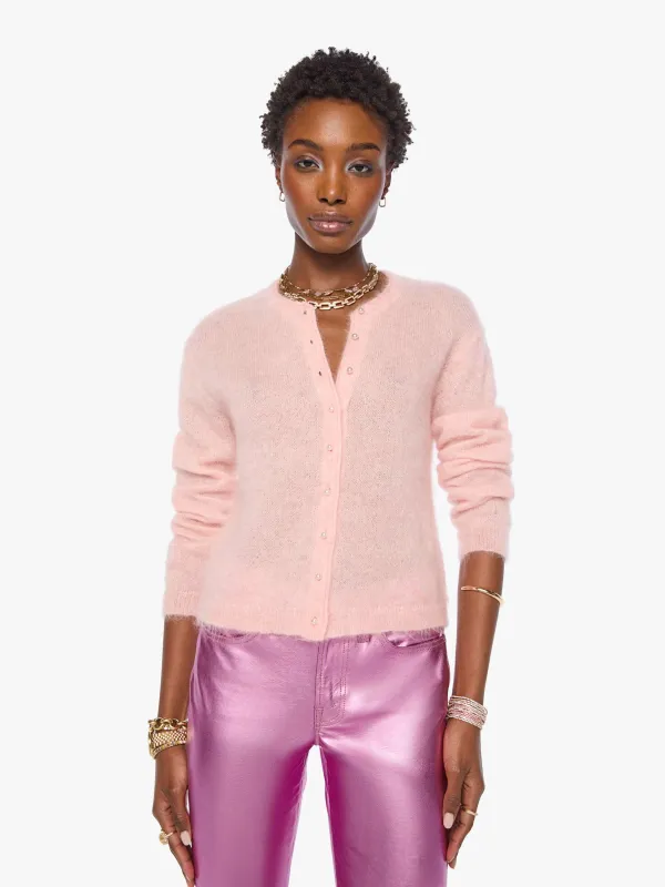 The Cropped Cardigan - Cotton Candy Powder made by MOTHER