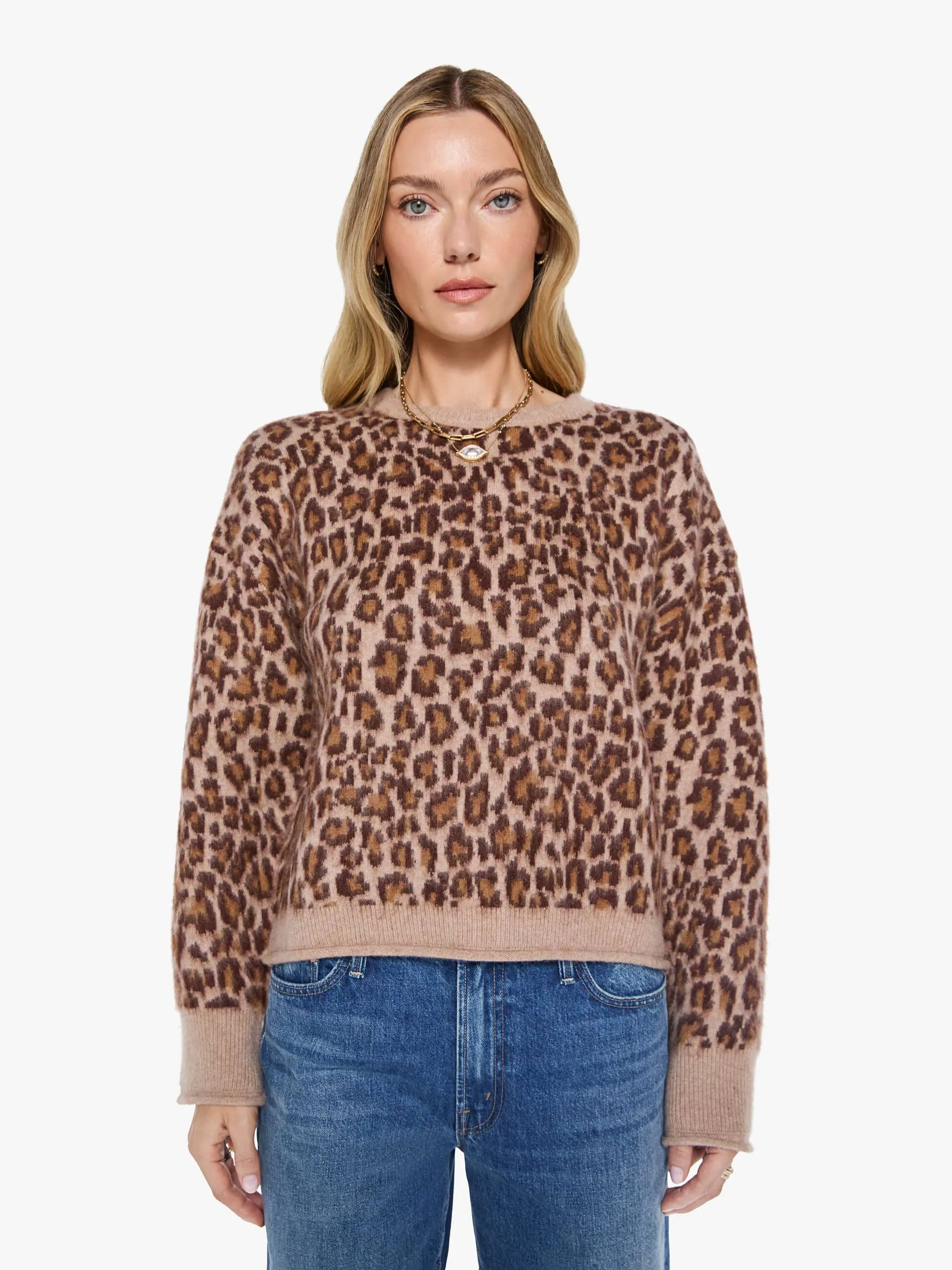 SABLYN Mari Slouchy Crewneck - Dune-Cinnabar sold by MOTHER