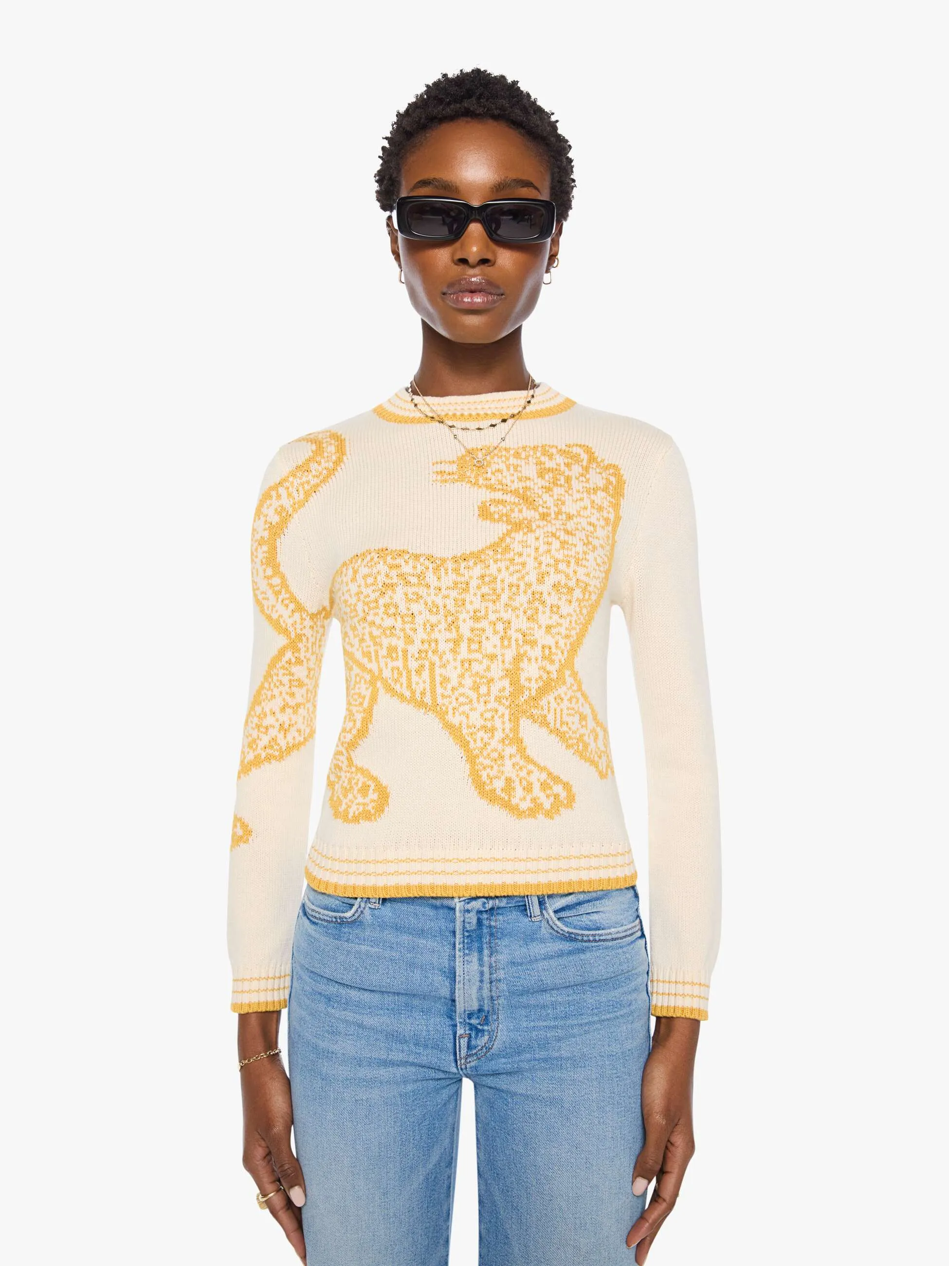 The Crop Jumper - Ivory sold by MOTHER product image thumbnail 2