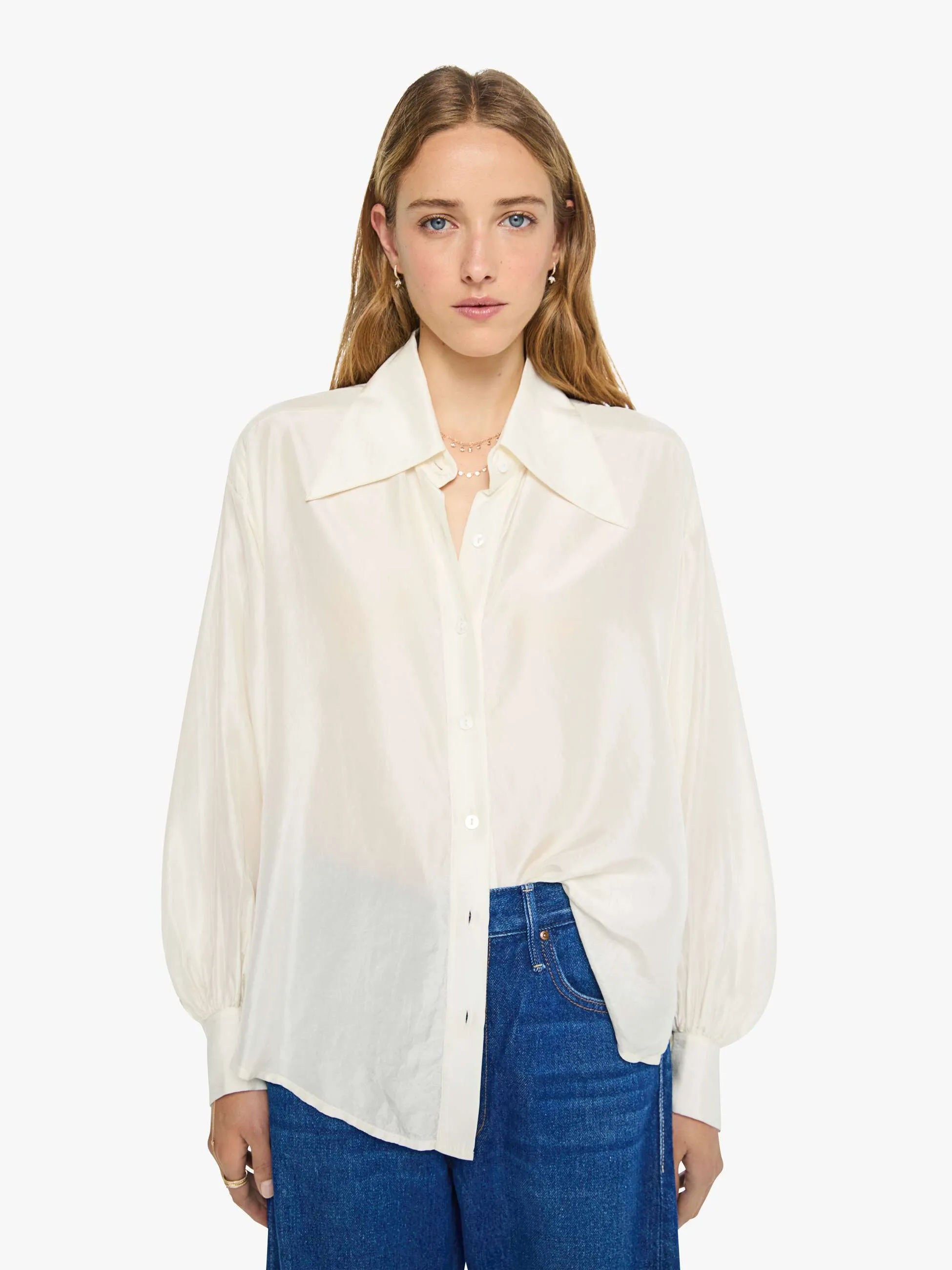 Alix Of Bohemia Dana Shirt - Tussock sold by MOTHER