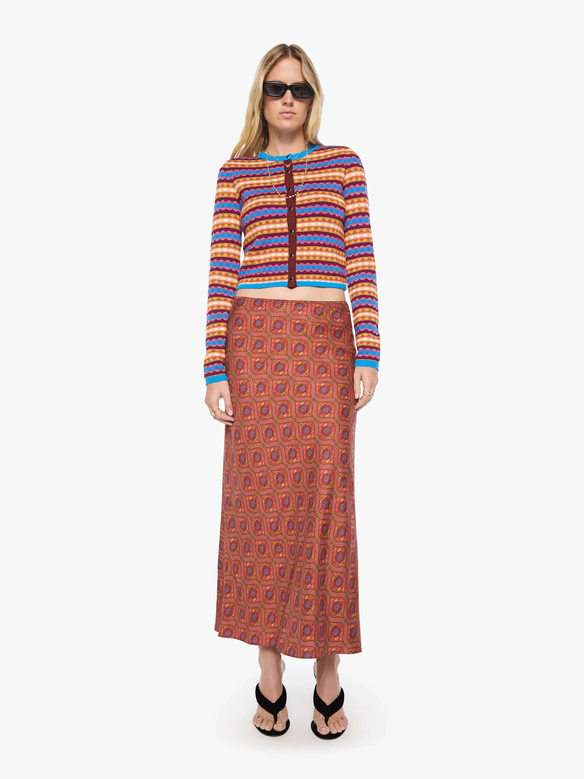 The Lil' Cardigan - Jacquard sold by MOTHER product image thumbnail 5