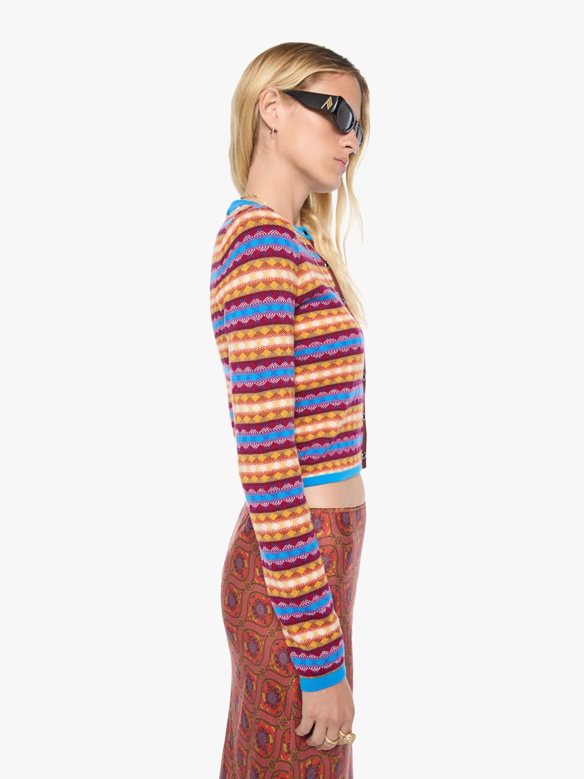 The Lil' Cardigan - Jacquard sold by MOTHER product image thumbnail 3