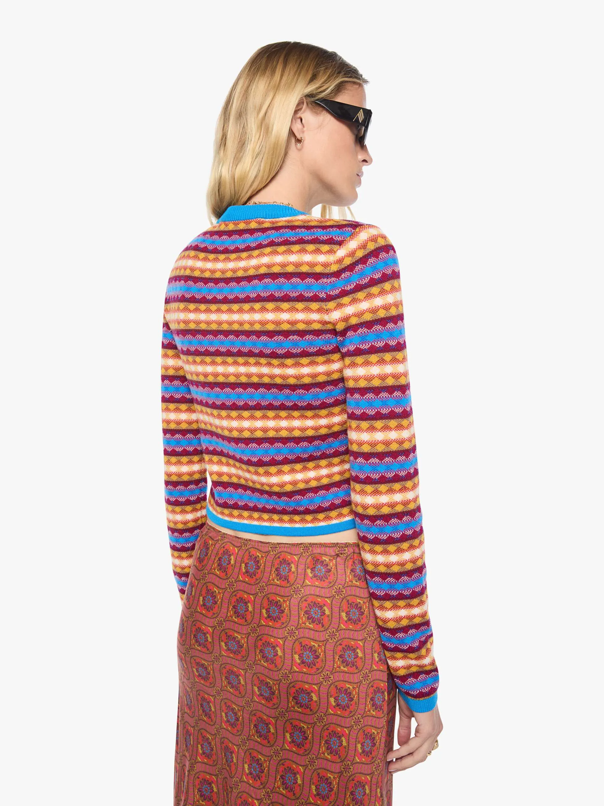 The Lil' Cardigan - Jacquard sold by MOTHER product image thumbnail 4