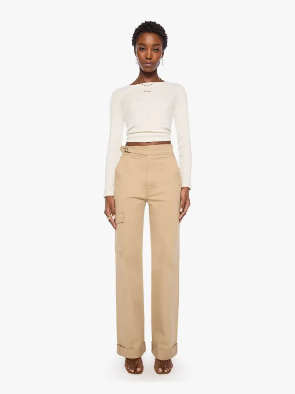 The Prep Tune Up Cargo Sneak Cuff - Khaki made by MOTHER