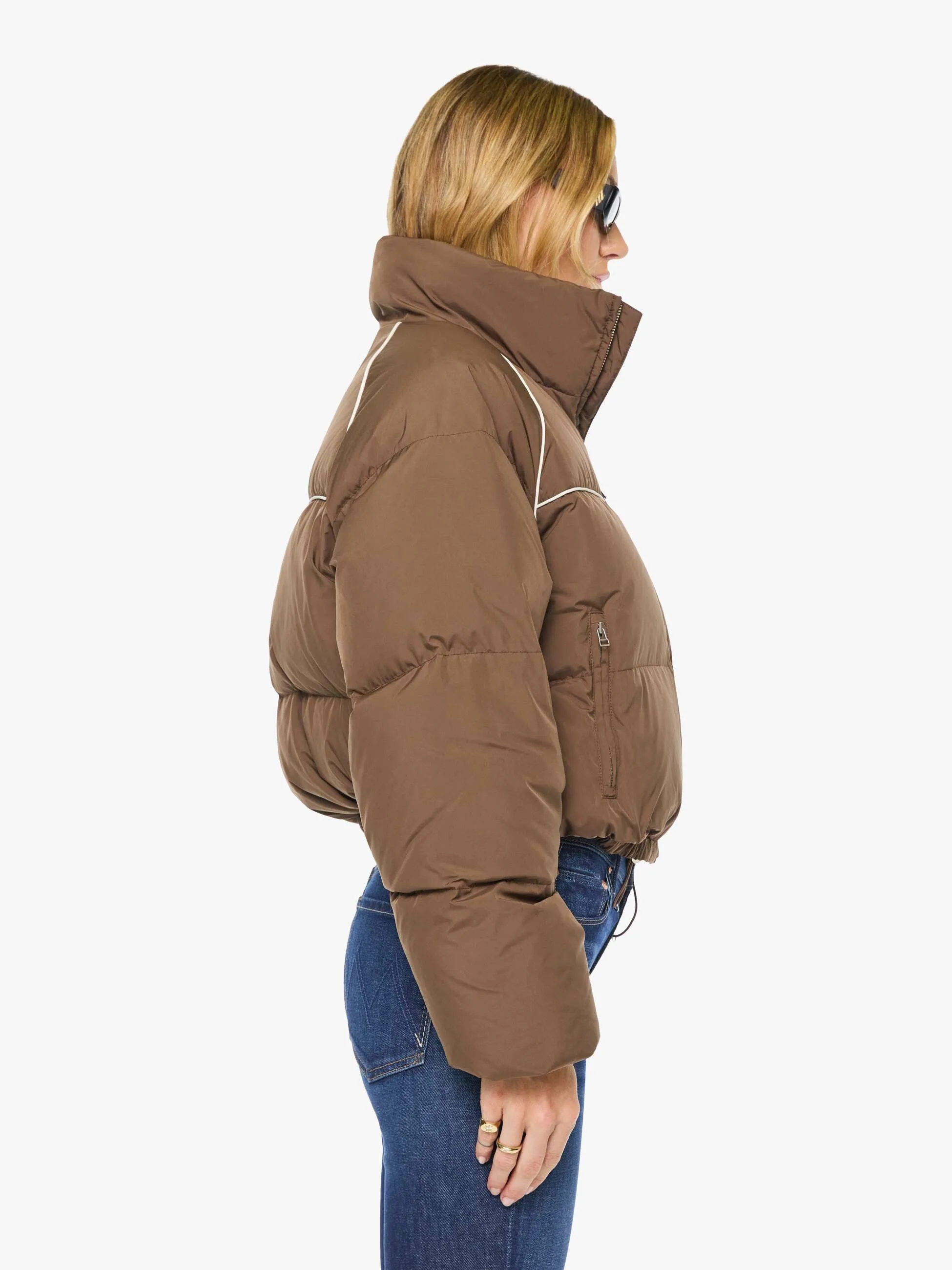 Eterne Down Puffer - Mushroom sold by MOTHER product image thumbnail 3