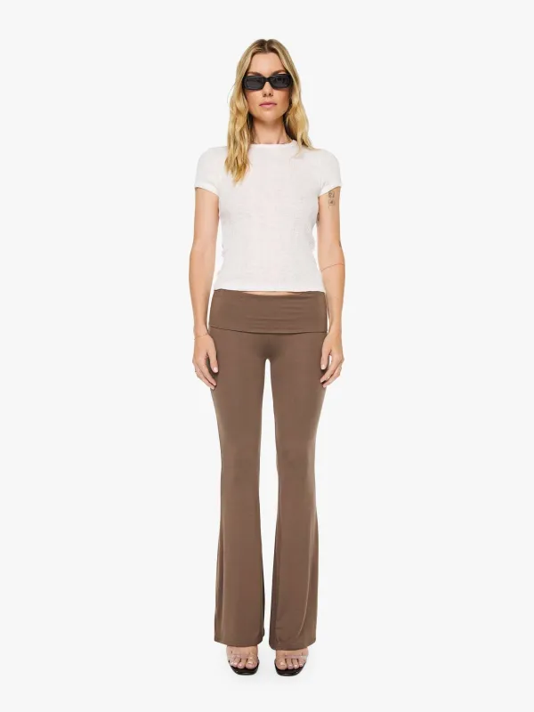 Eterne Foldover Flare Pant - Mushroom made by Eterne