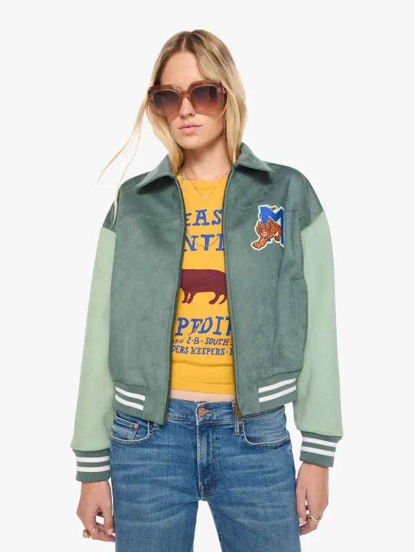 The Oversized Letterman - Green made by MOTHER