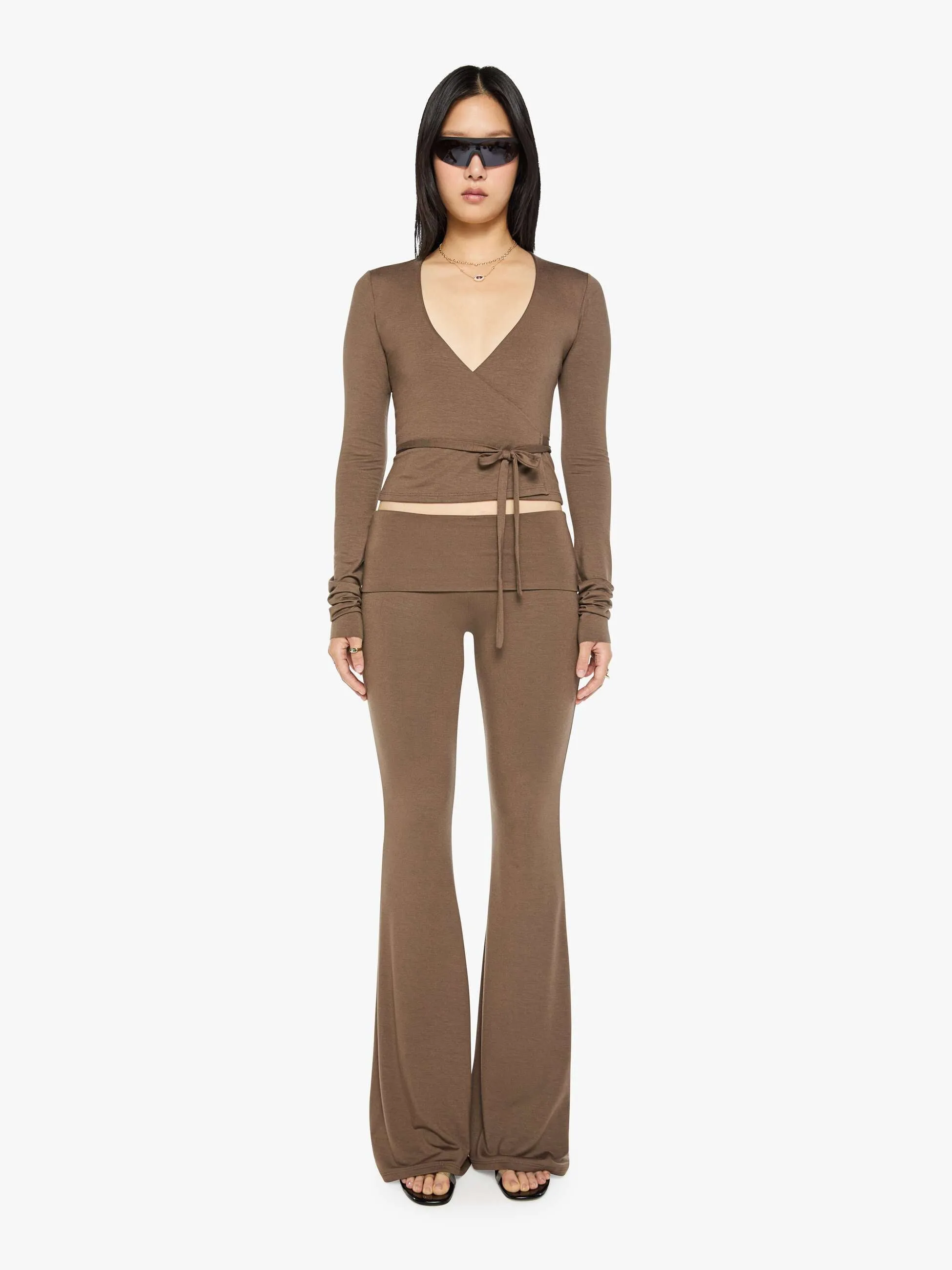 Eterne Wrap Top - Mushroom sold by MOTHER product image thumbnail 5