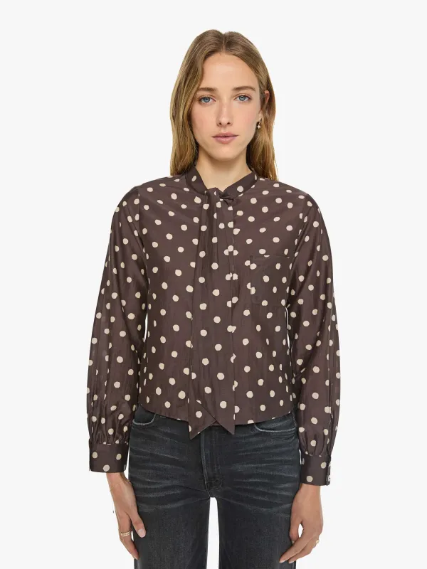 Alix Of Bohemia Molly Shirt - Mahogany Dot made by Alix of Bohemia