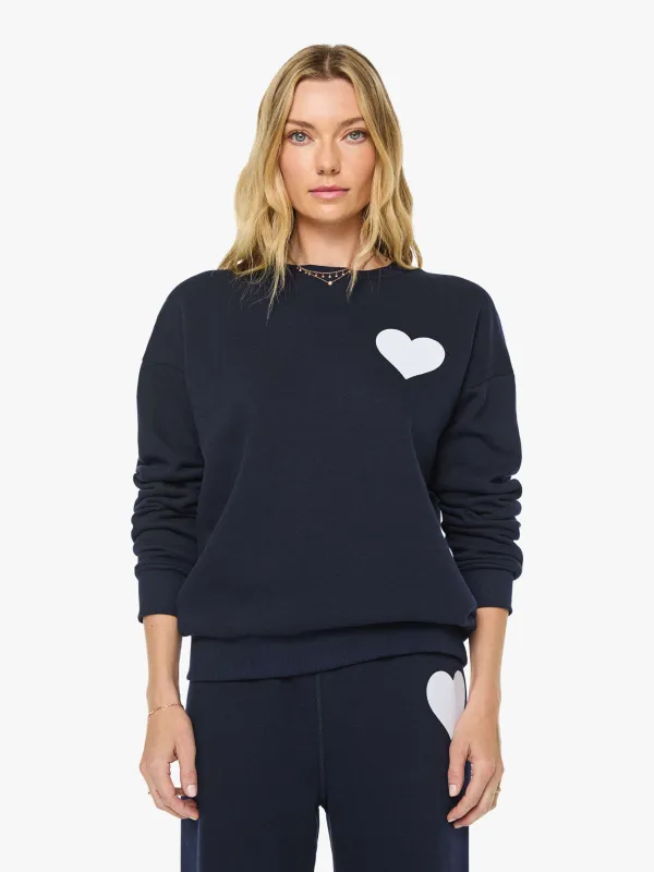 SPRWMN Heart Sweatshirt - Navy made by SPRWMN