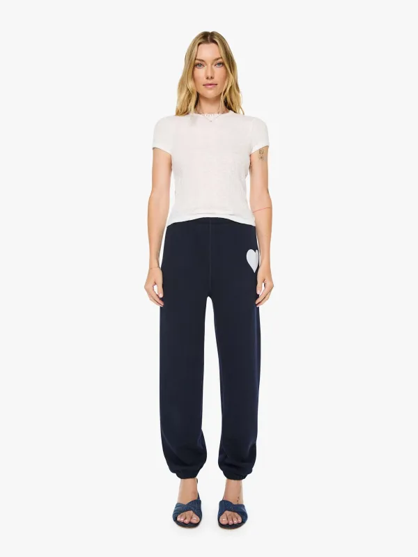 SPRWMN Heart Sweatpants - Navy made by SPRWMN