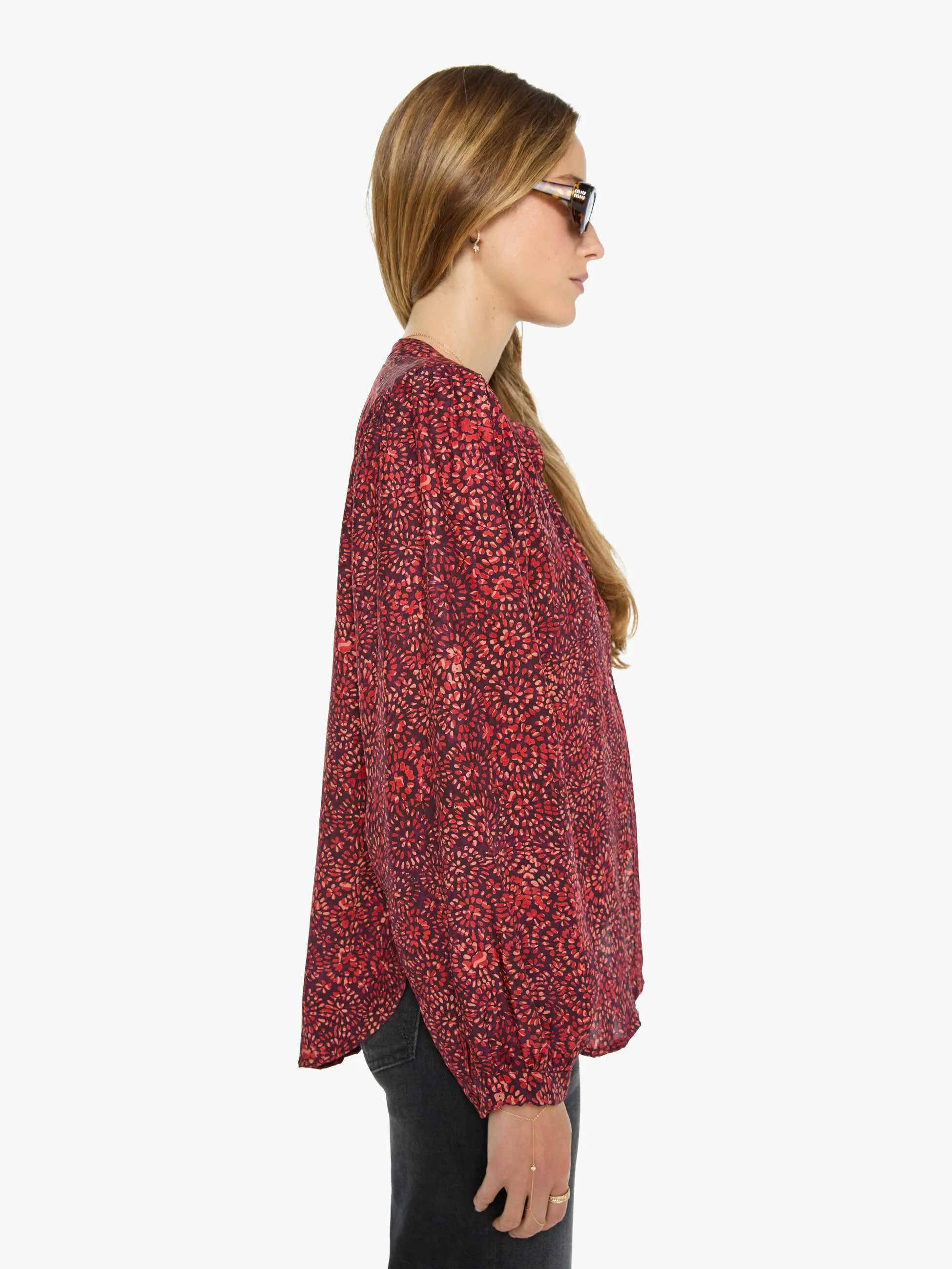 Natalie Martin Tolan Shirt - Sunburst Poppy sold by MOTHER product image thumbnail 3