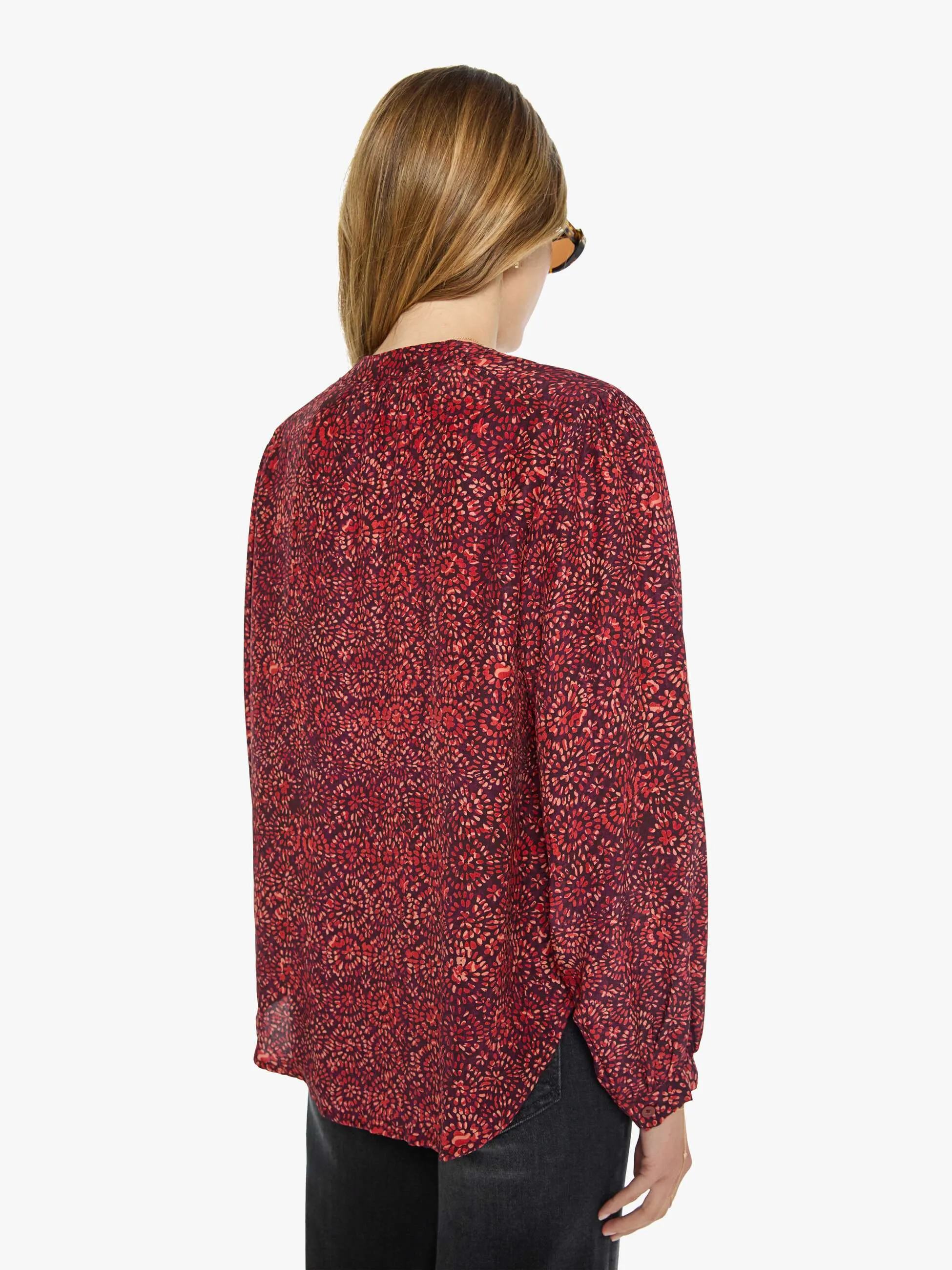 Natalie Martin Tolan Shirt - Sunburst Poppy sold by MOTHER product image thumbnail 4
