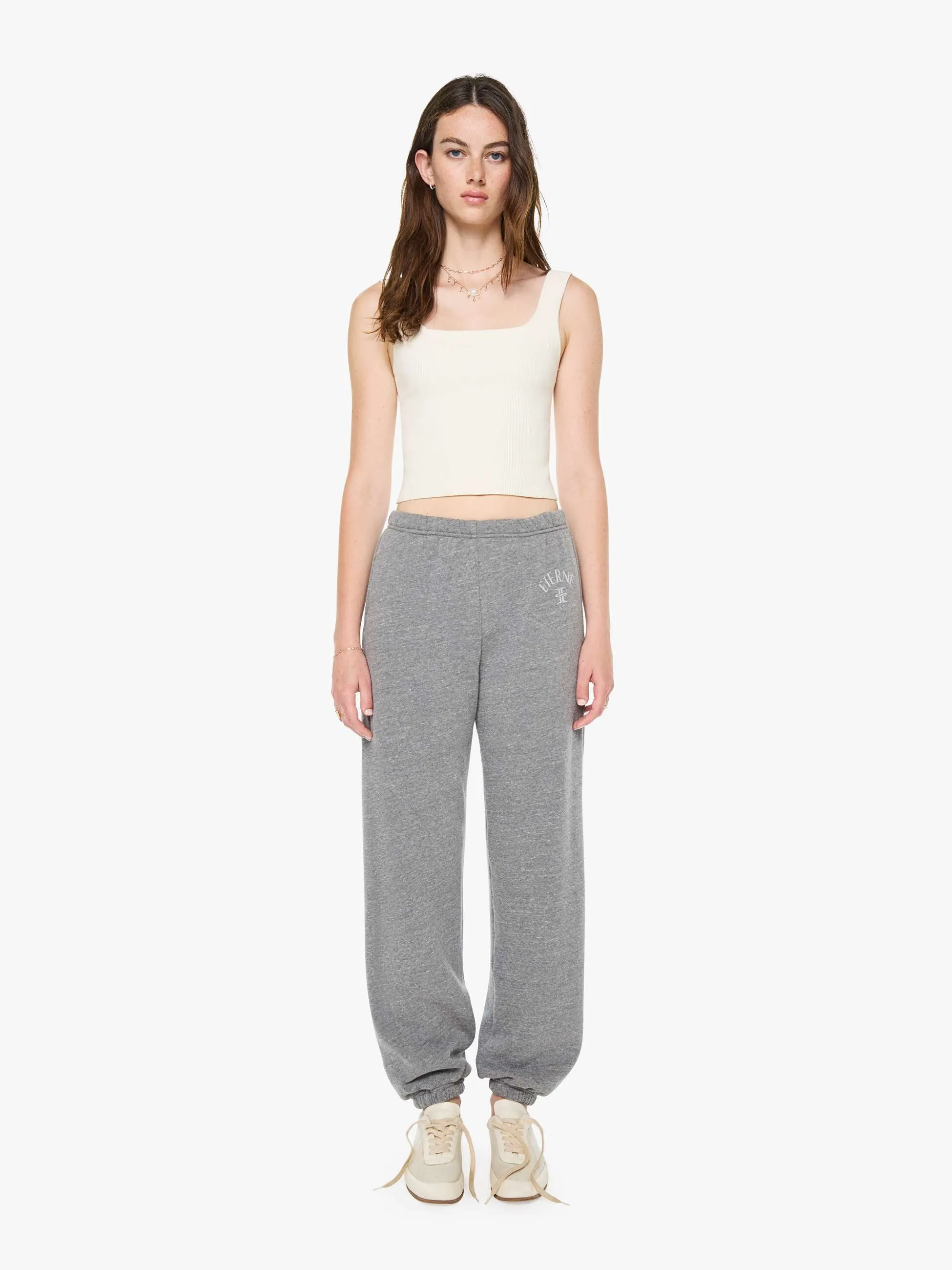 Eterne Boyfriend Pocket Sweatpant - Dark Heather Grey sold by MOTHER
