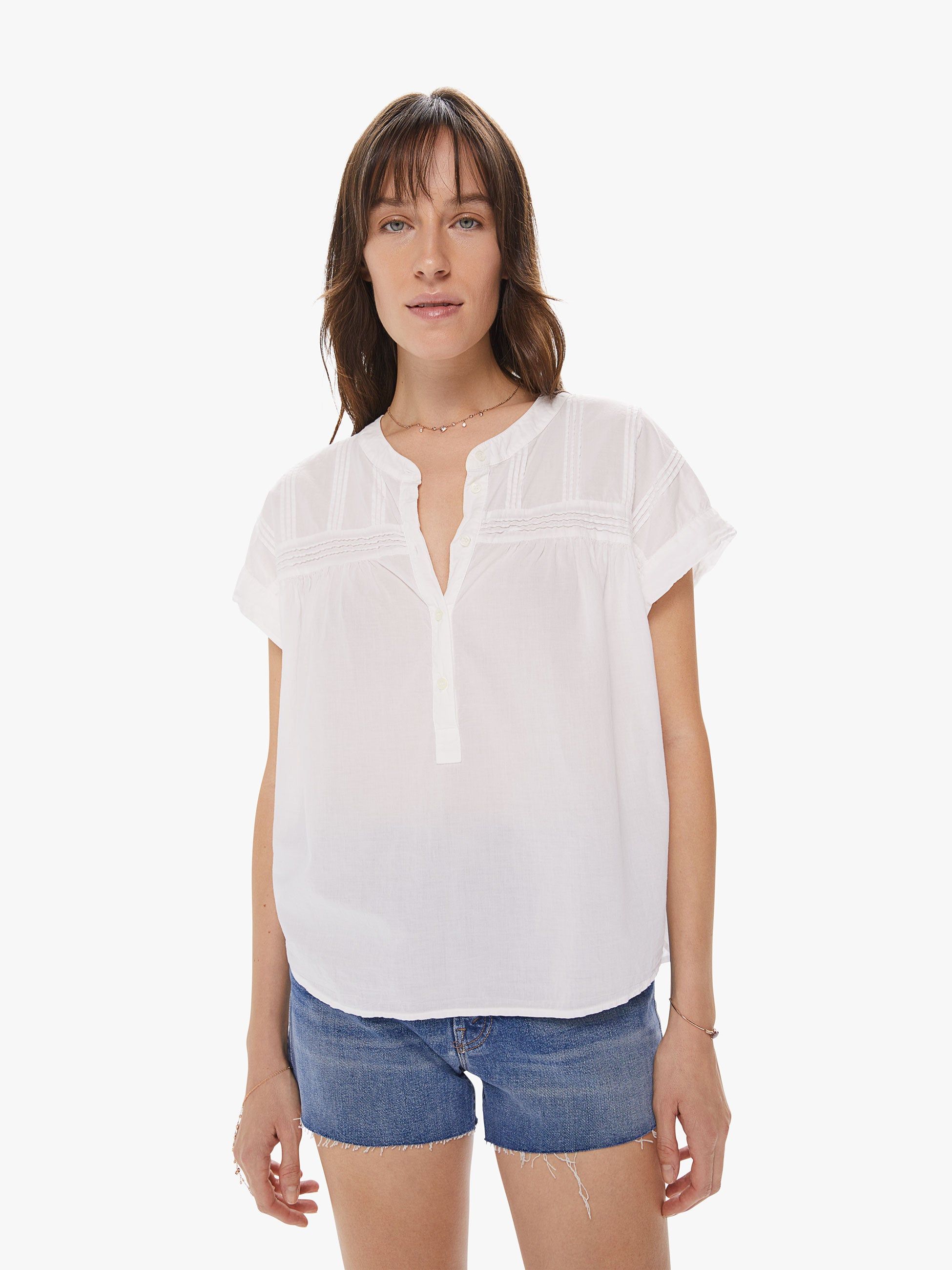 XiRENA Audrey Top - White sold by MOTHER