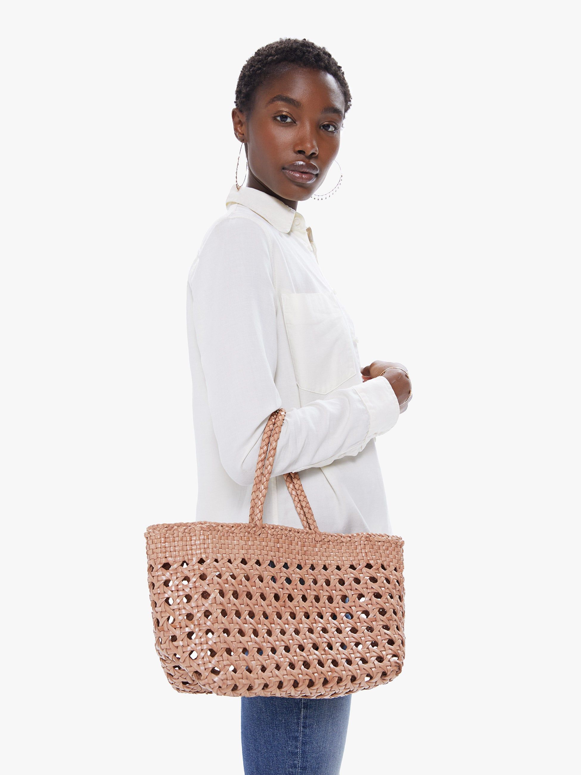 Basket Case Malana Small Chairweave Tote - Beige sold by MOTHER product image thumbnail 2