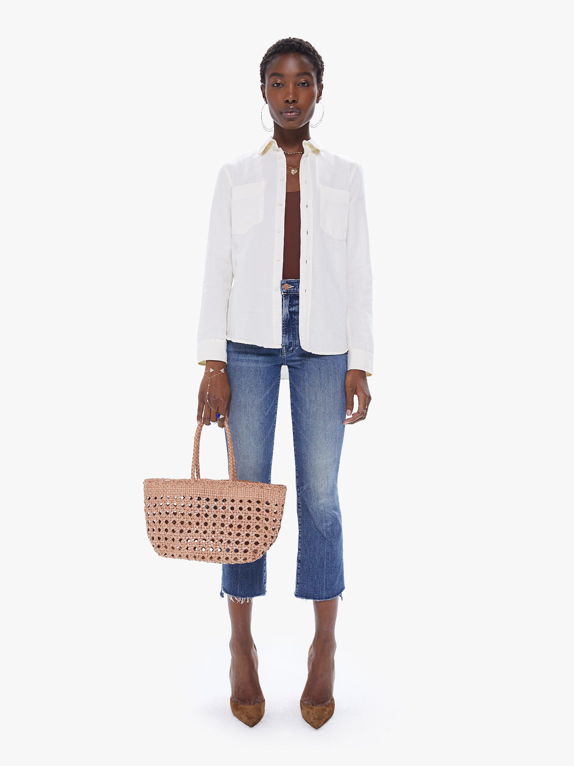 Basket Case Malana Small Chairweave Tote - Beige sold by MOTHER product image thumbnail 3