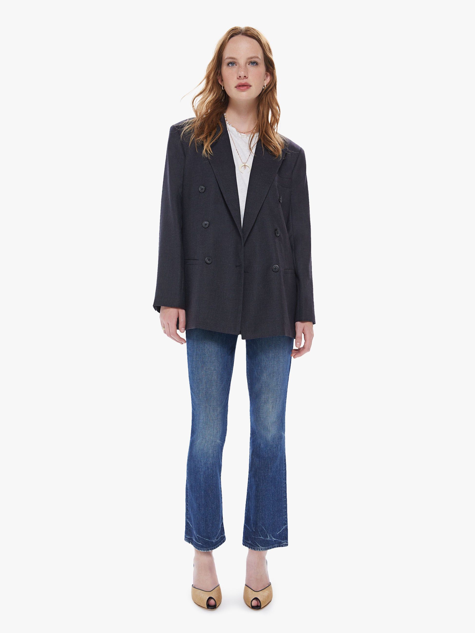 Maria Cher Gandia Leonor Blazer - Charcoal sold by MOTHER product image thumbnail 5