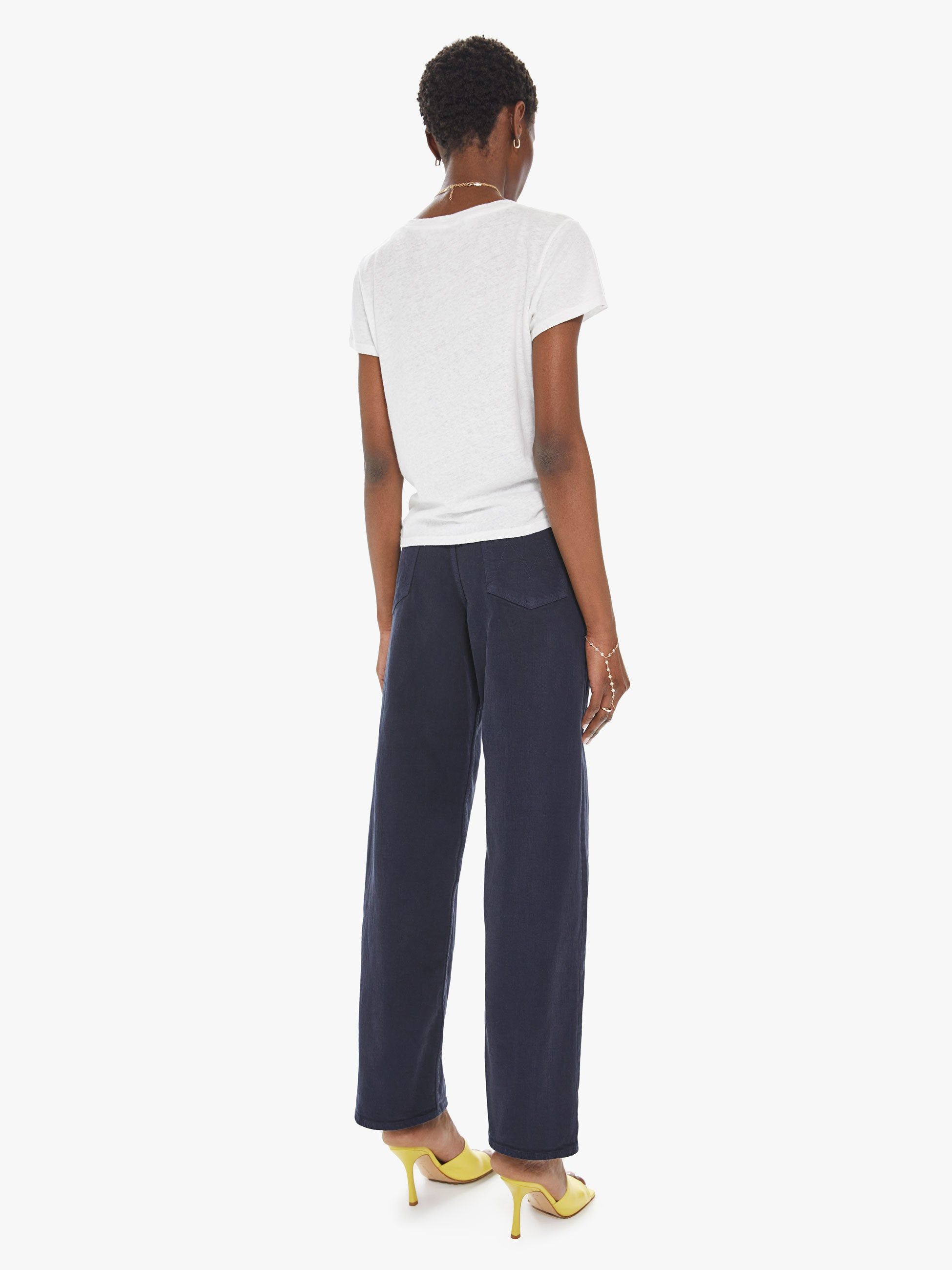 High Waisted Spinner Skimp - Blue Graphite sold by MOTHER product image thumbnail 4