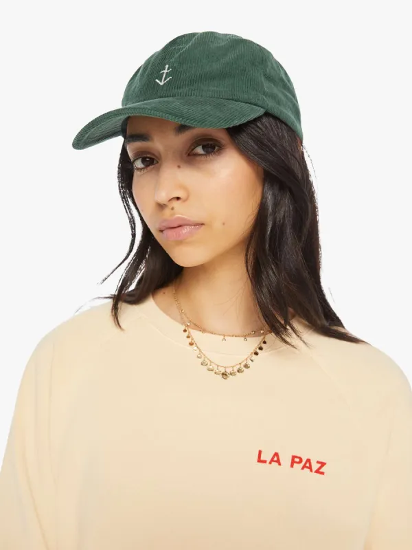 La Paz Santos Baby Cord Hat - Hunter Green made by MOTHER