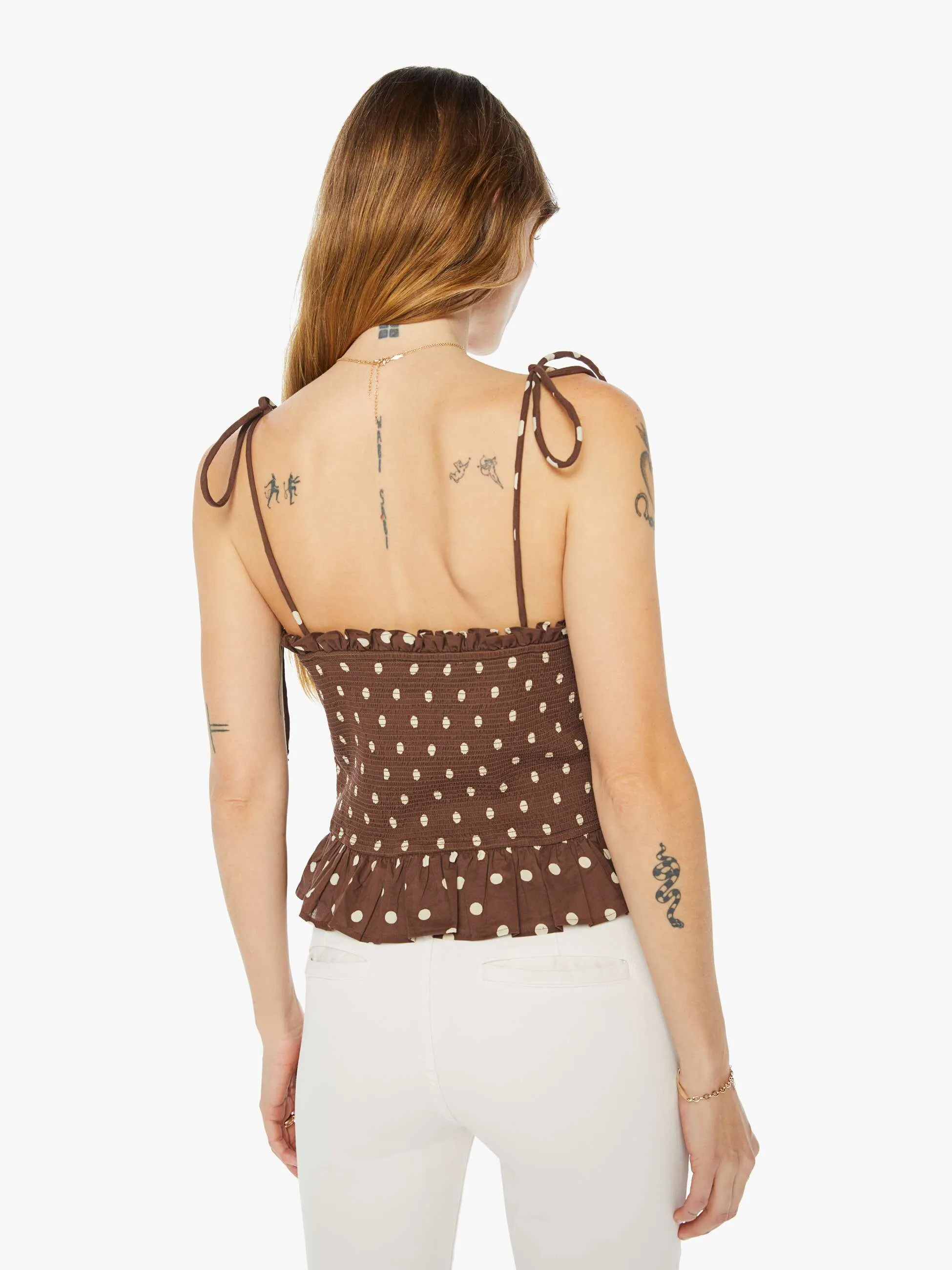 Alix Of Bohemia Clara Smock Top - Brown Cocoa sold by MOTHER product image thumbnail 4
