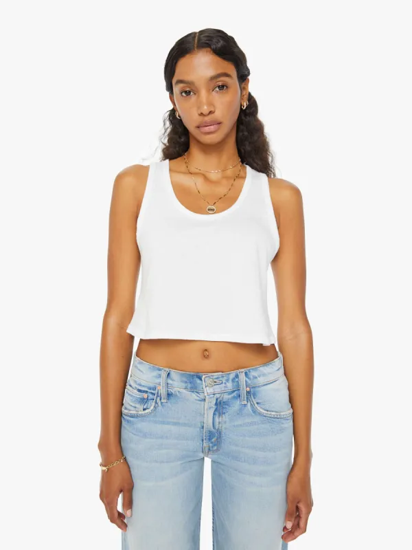 The Swinger Tank - Bright White sold by MOTHER