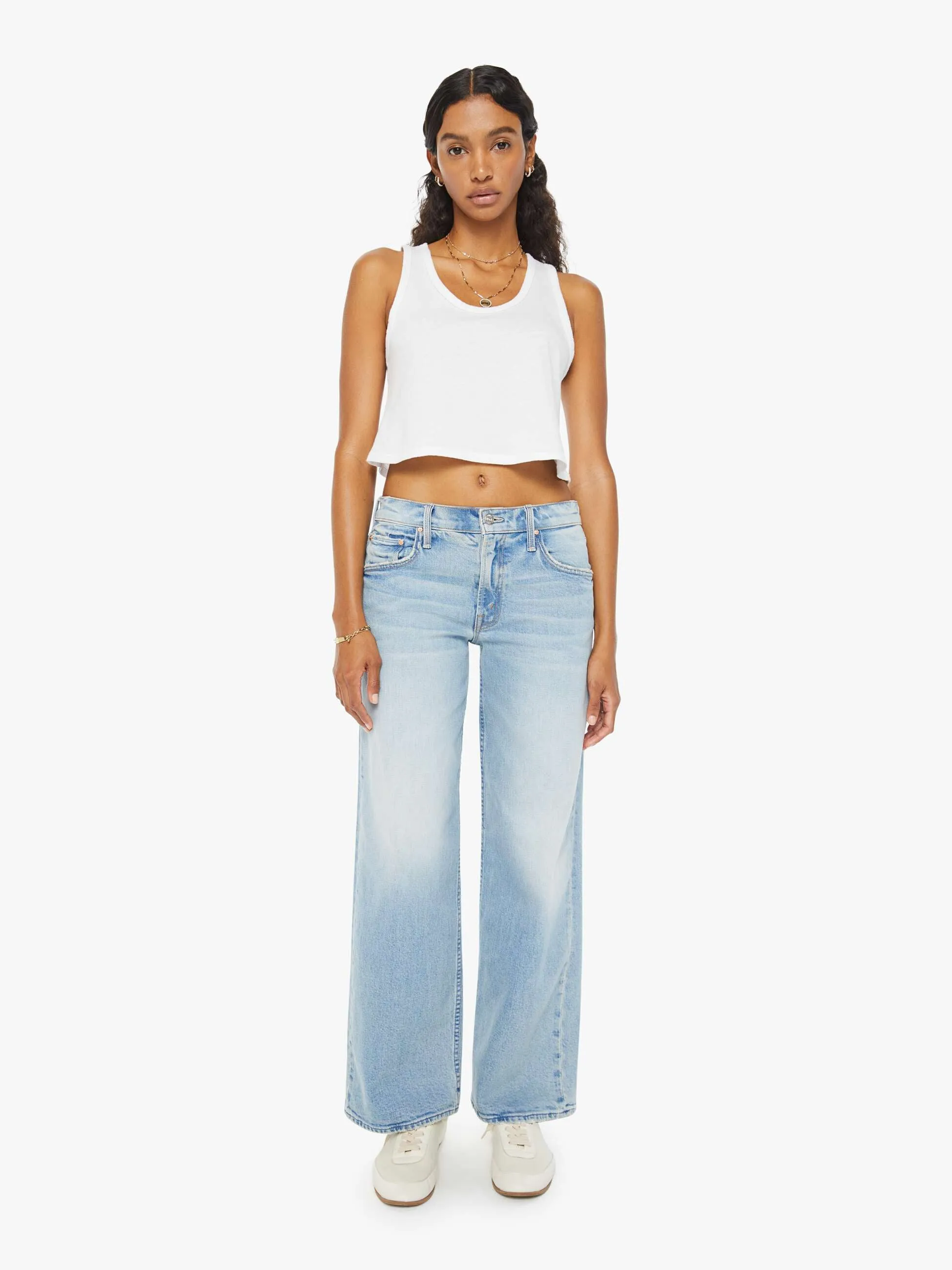 The Swinger Tank - Bright White sold by MOTHER product image thumbnail 5