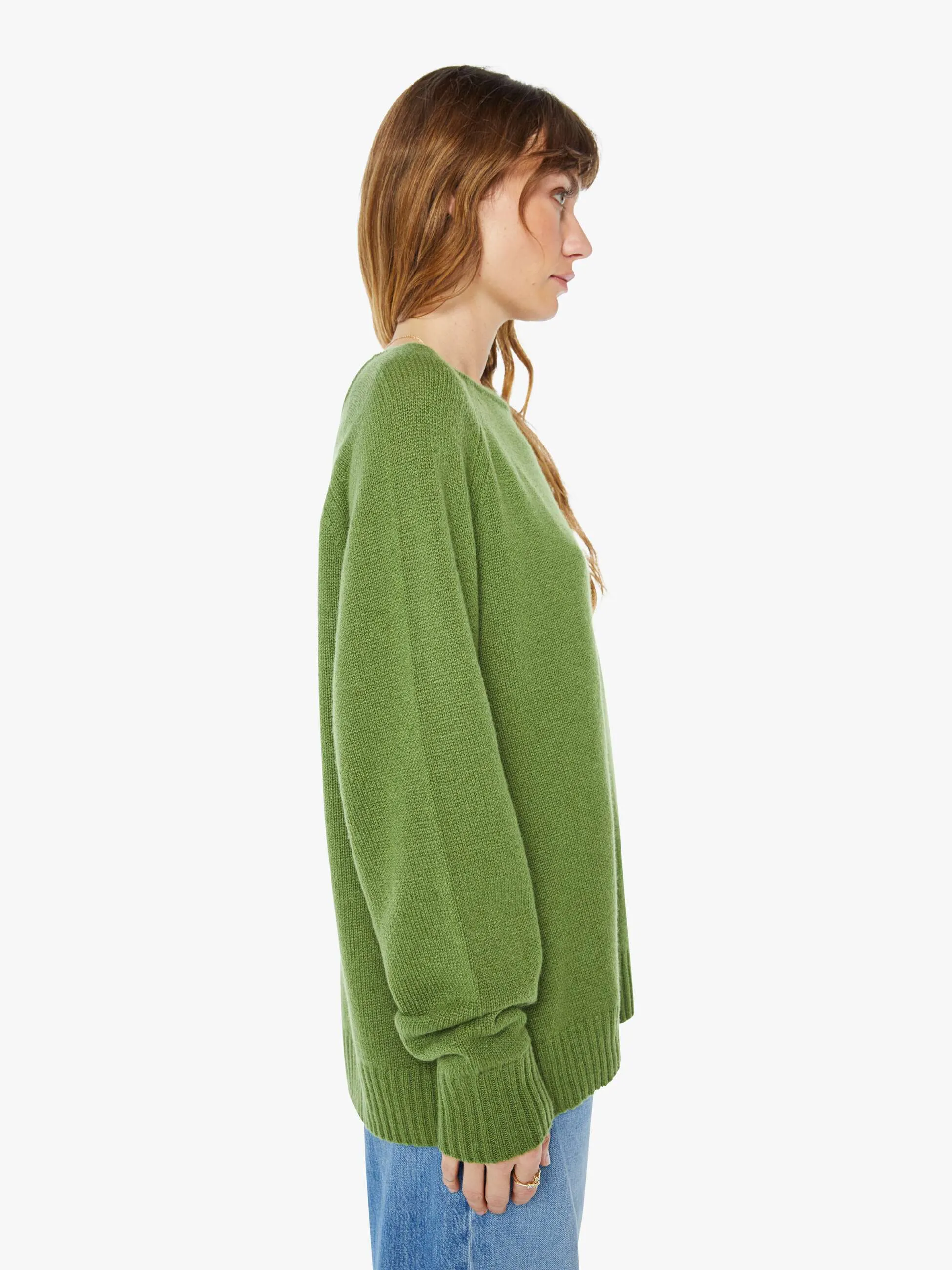 SPRWMN Classic Crew Sweater - Artichoke sold by MOTHER product image thumbnail 3