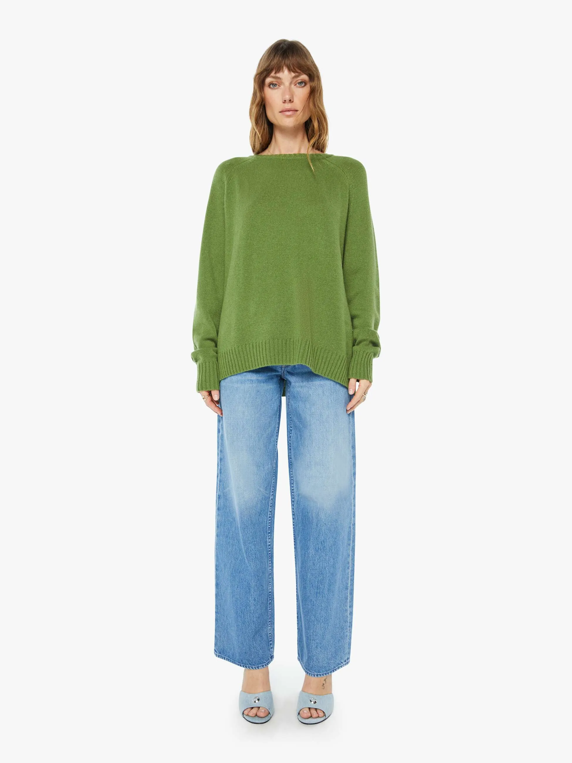 SPRWMN Classic Crew Sweater - Artichoke sold by MOTHER product image thumbnail 5