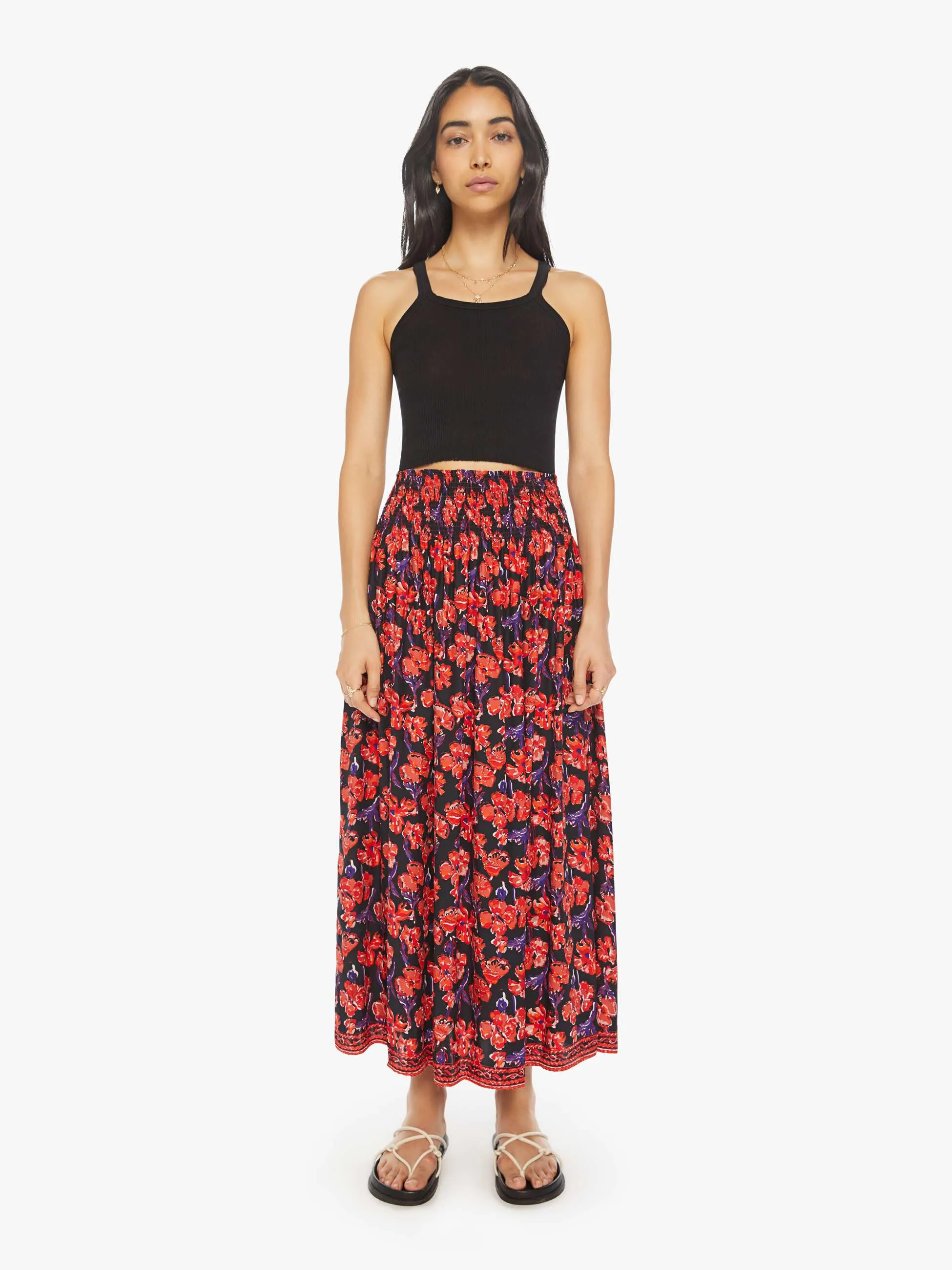 Natalie Martin Bella Skirt - Watercolor Onyx sold by MOTHER product image thumbnail 2