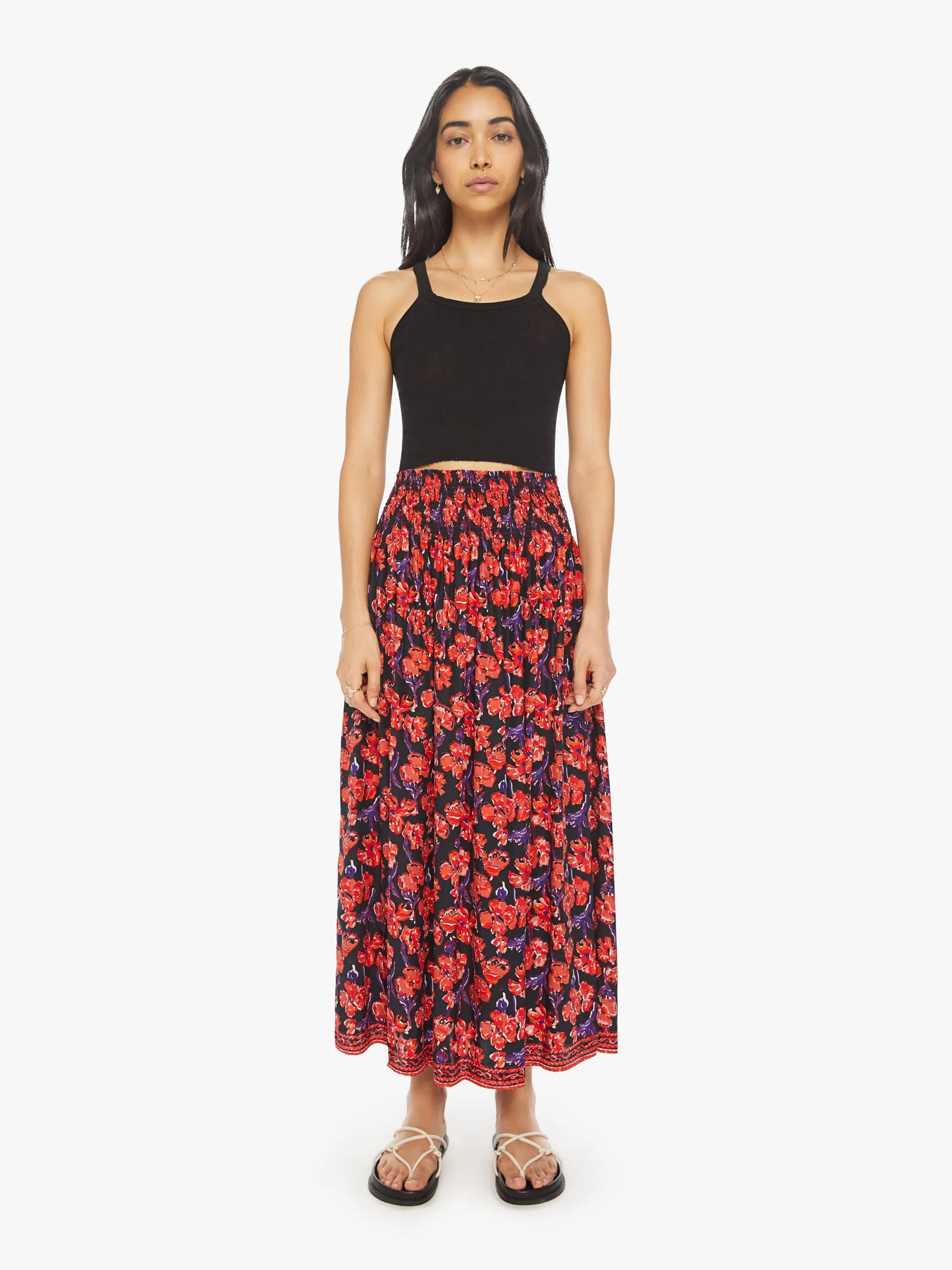 Natalie Martin Bella Skirt - Watercolor Onyx sold by MOTHER