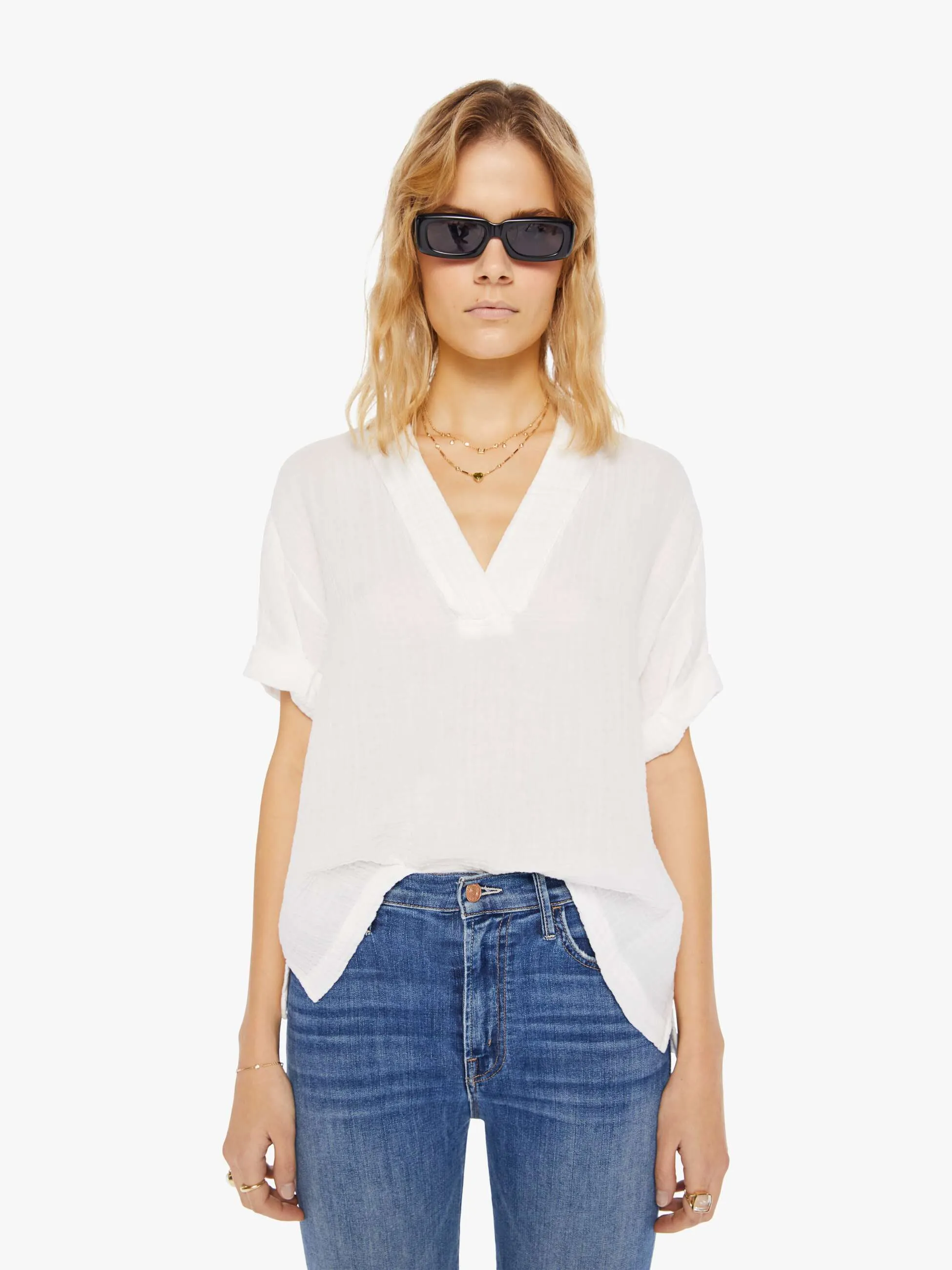 XiRENA Avery Top - White sold by MOTHER