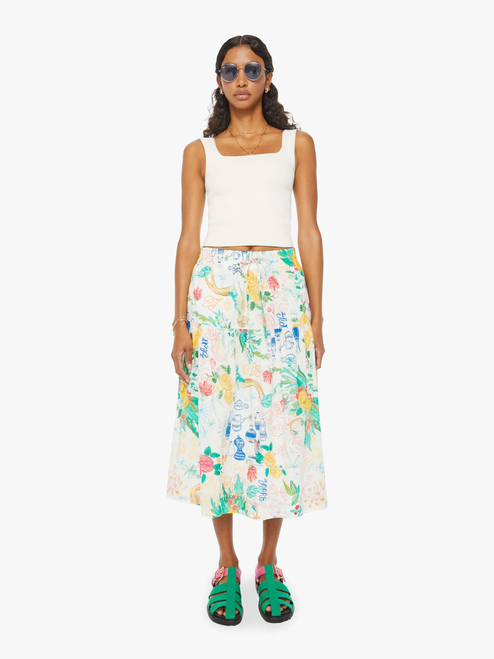 The Cake Walk Skirt - Painted Ladies sold by MOTHER product image thumbnail 2