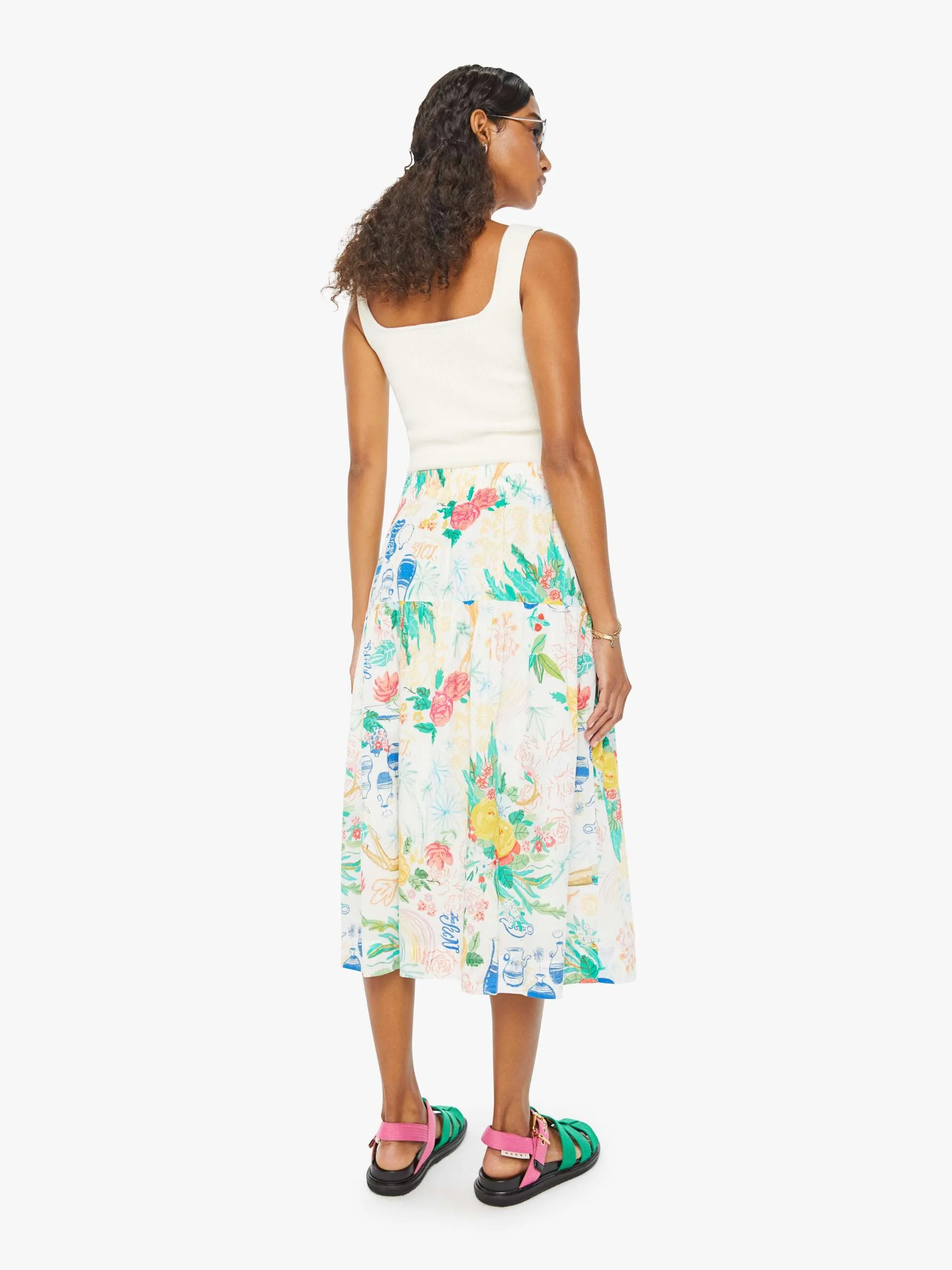 The Cake Walk Skirt - Painted Ladies sold by MOTHER product image thumbnail 4