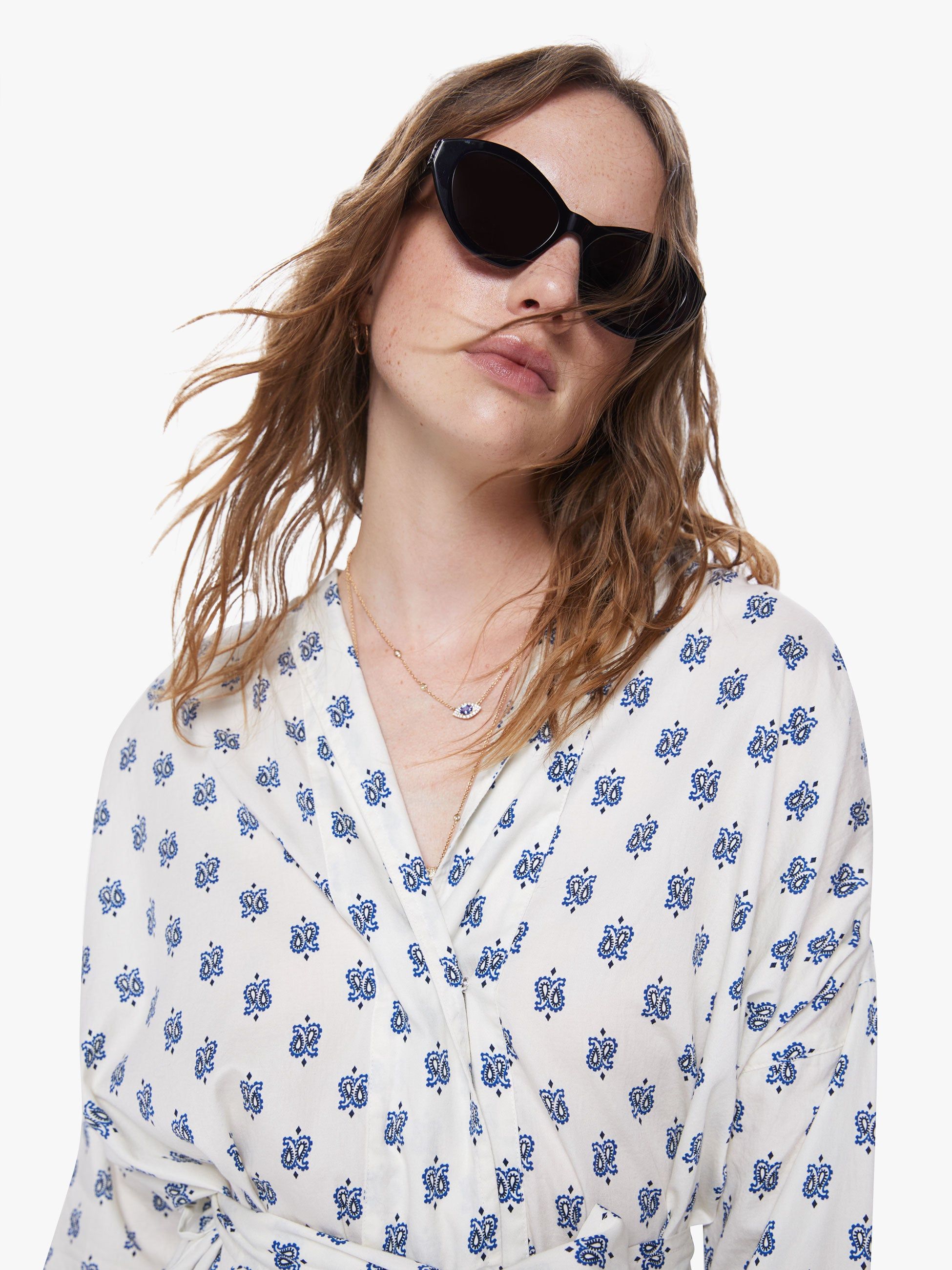 XiRENA Melody Top - Navy Drops sold by MOTHER product image thumbnail 6