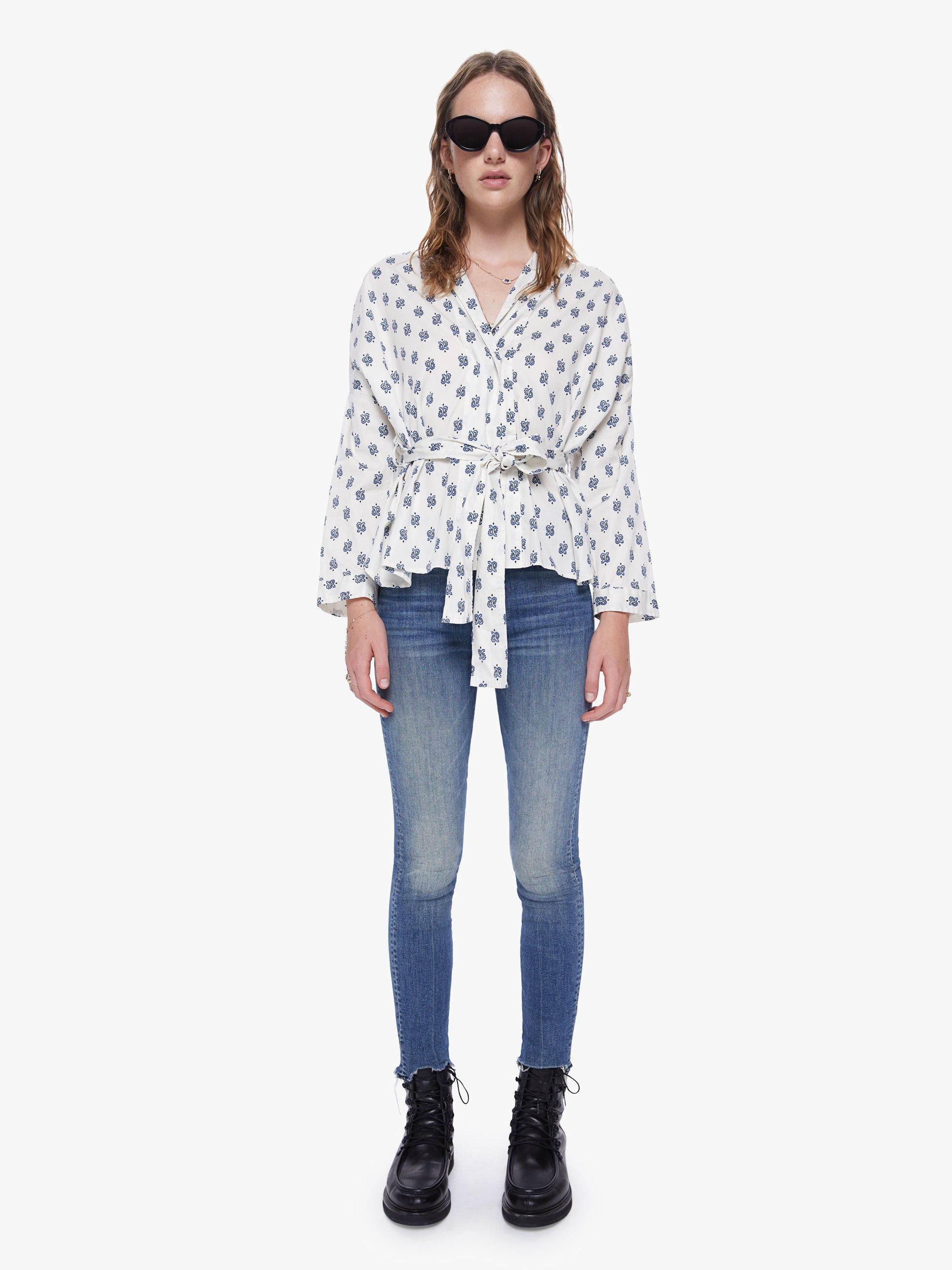 XiRENA Melody Top - Navy Drops sold by MOTHER product image thumbnail 5