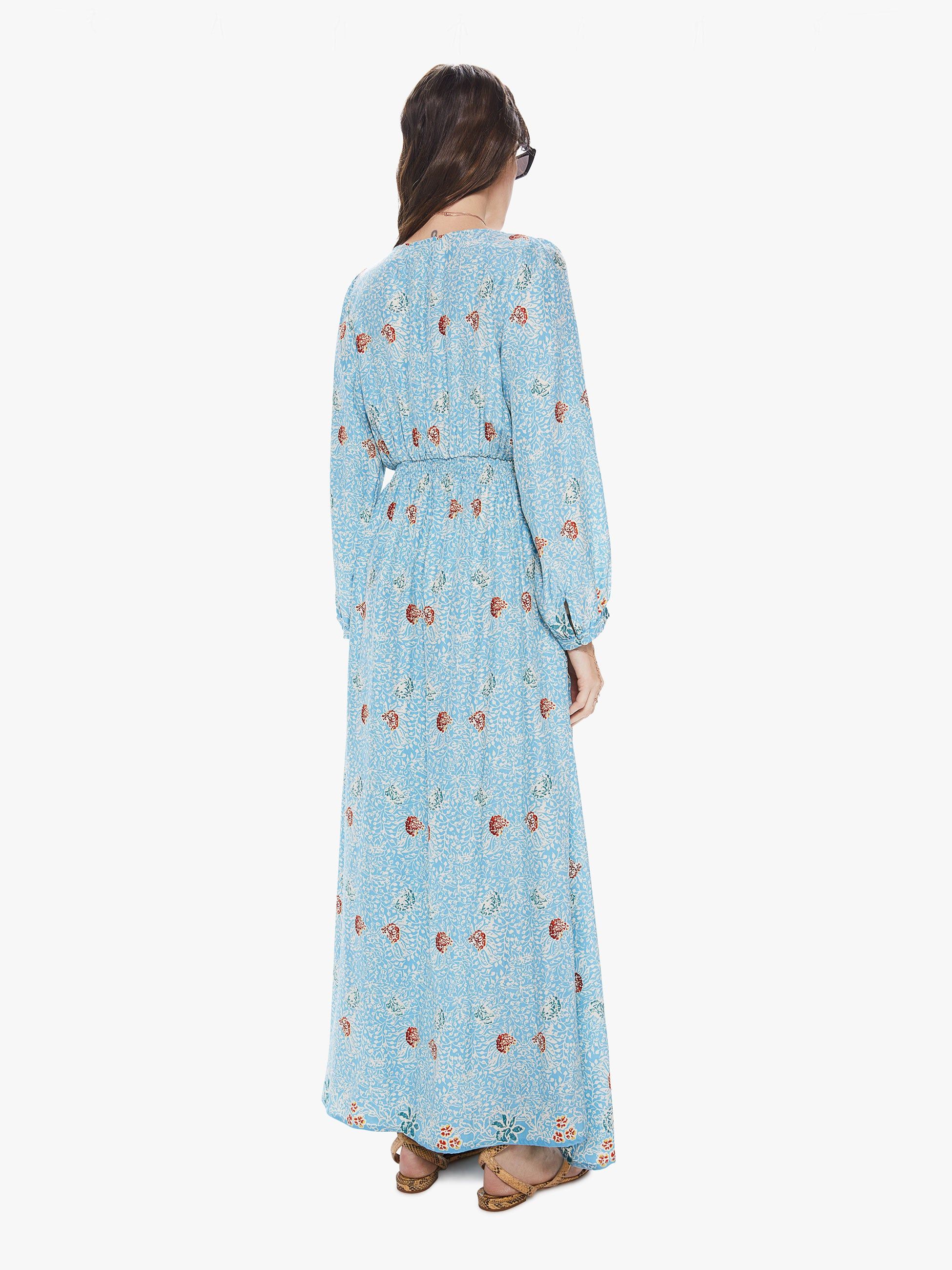 Natalie Martin April Dress - Andromeda Turquoise sold by MOTHER product image thumbnail 4