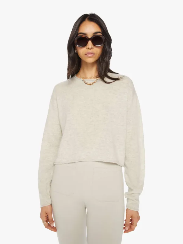 SABLYN Lance Cashmere Crop Pullover - Blizzard sold by MOTHER
