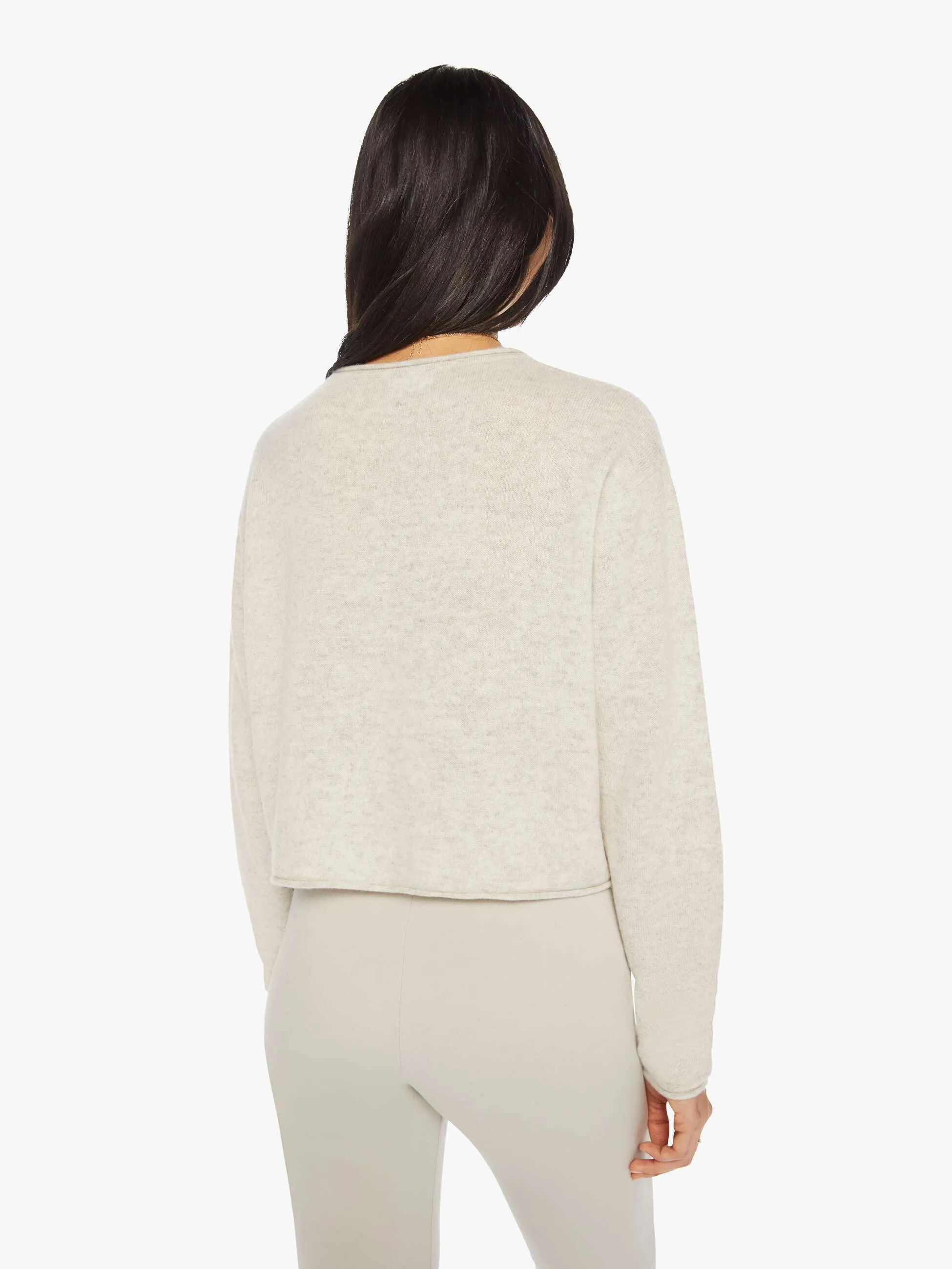 SABLYN Lance Cashmere Crop Pullover - Blizzard sold by MOTHER product image thumbnail 4