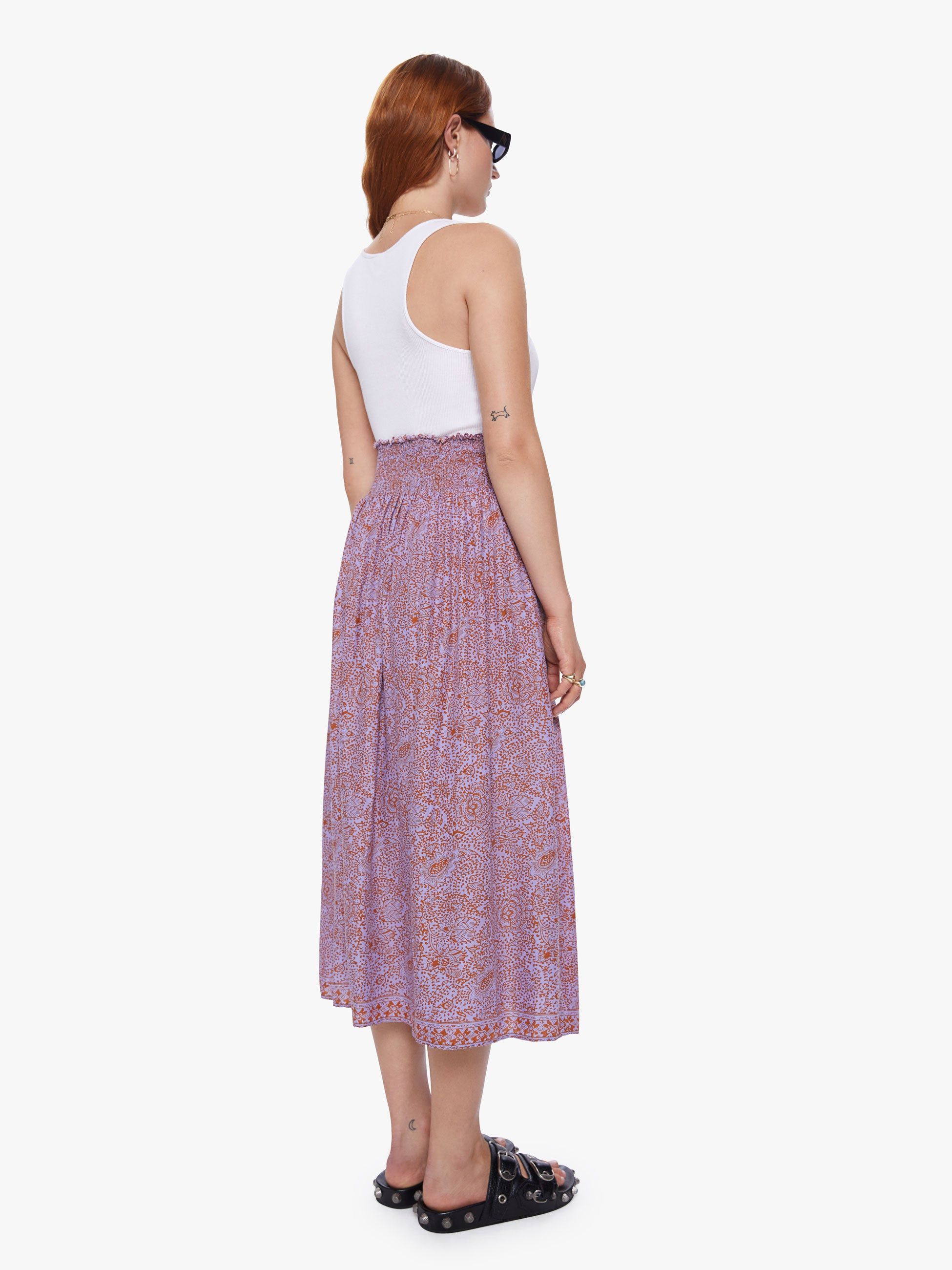 Natalie Martin Bella Skirt - Shangri-La Orchid sold by MOTHER product image thumbnail 4