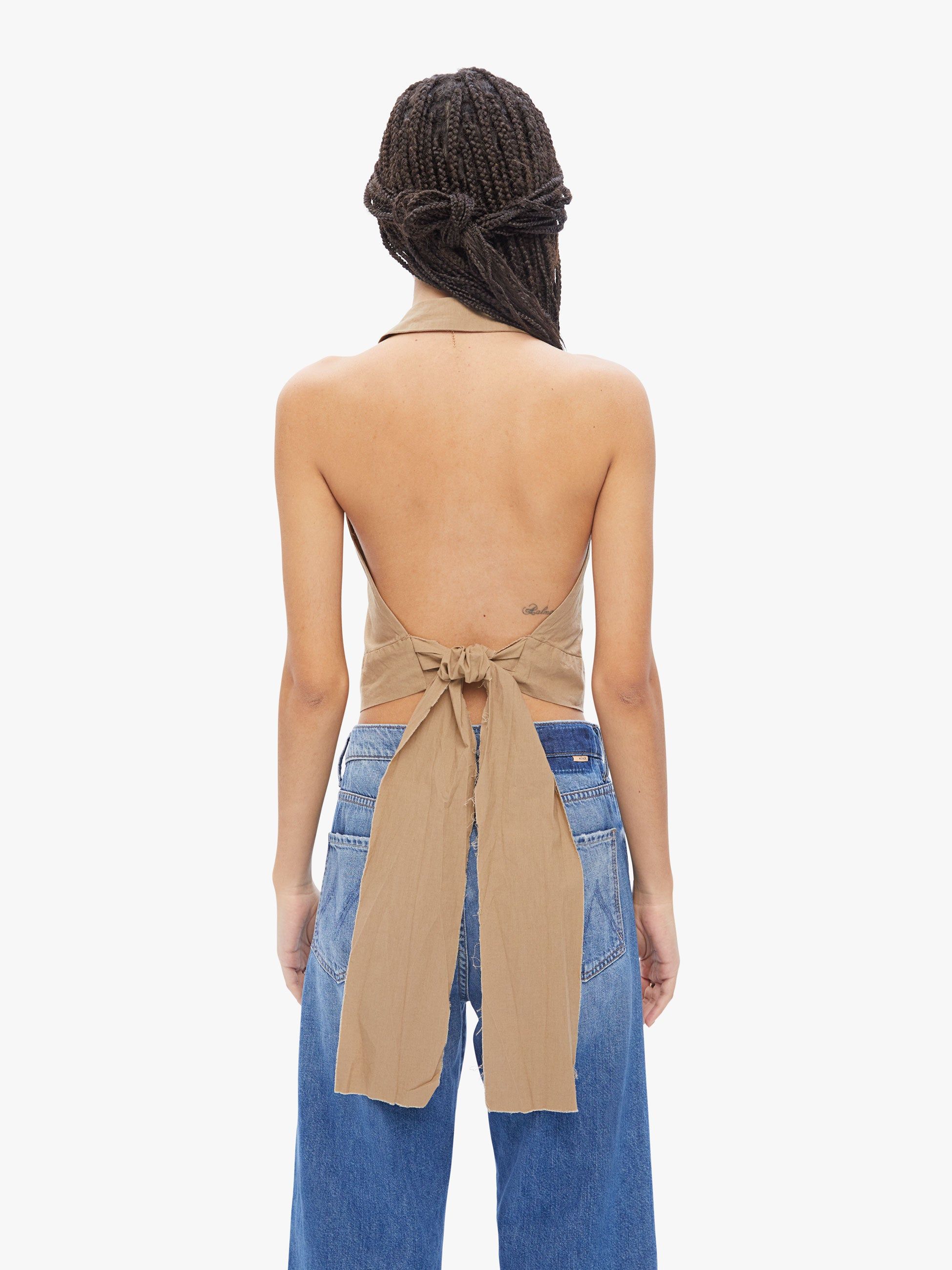 Elsa Esturgie Idole Top - Camel sold by MOTHER product image thumbnail 4