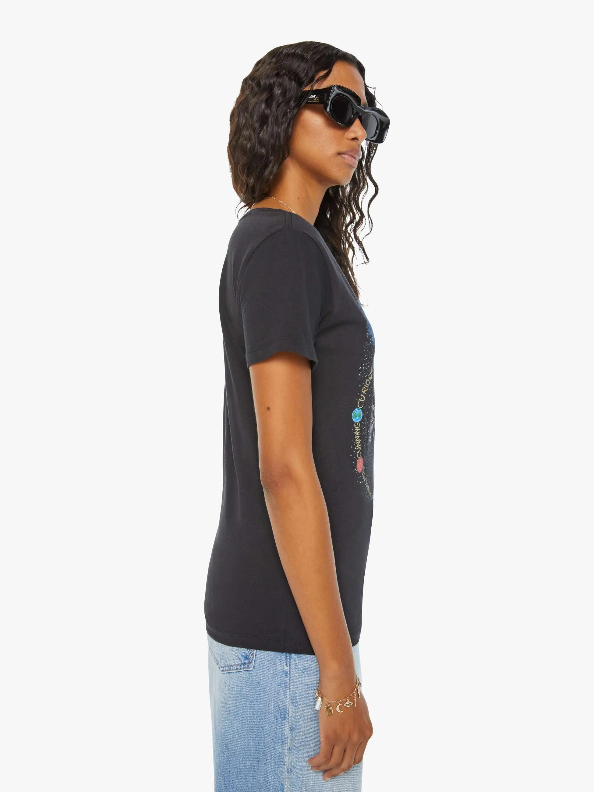 Unfortunate Portrait Gemini Zodiac Tee - Black sold by MOTHER product image thumbnail 4